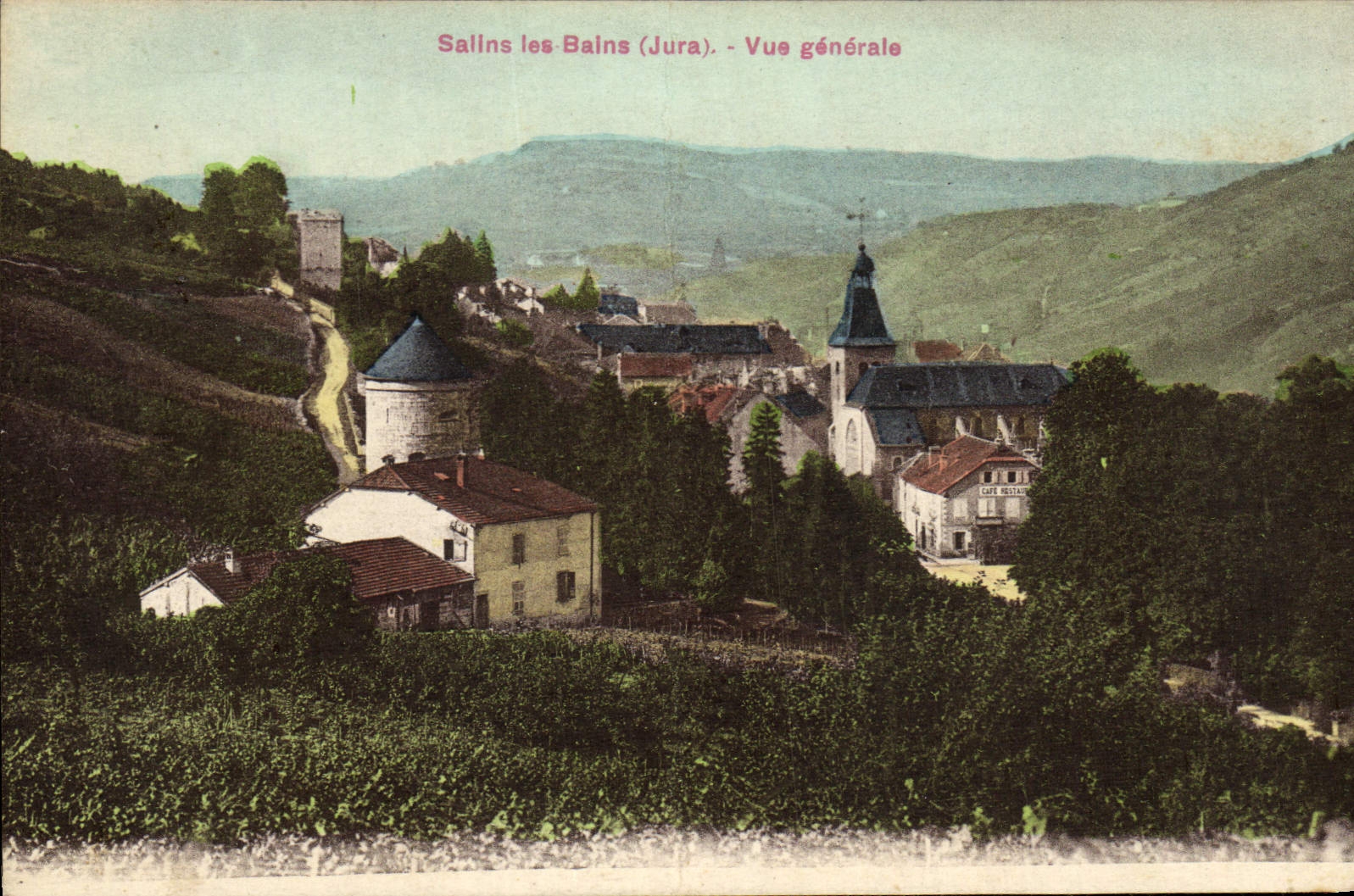 VINTAGE POSTCARD Sallns Les Bains View