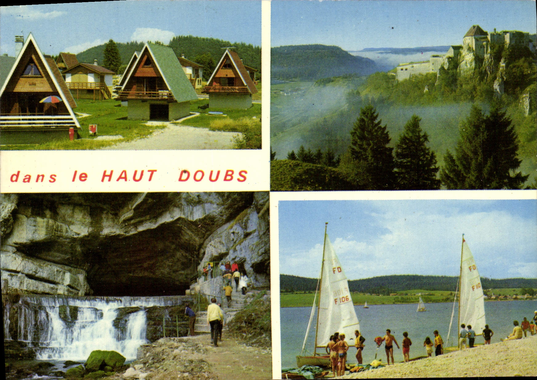 CPM Paysages Du Haut Doubs Metabief Forts De Joux Source De La Loue Lac de Saint Pont