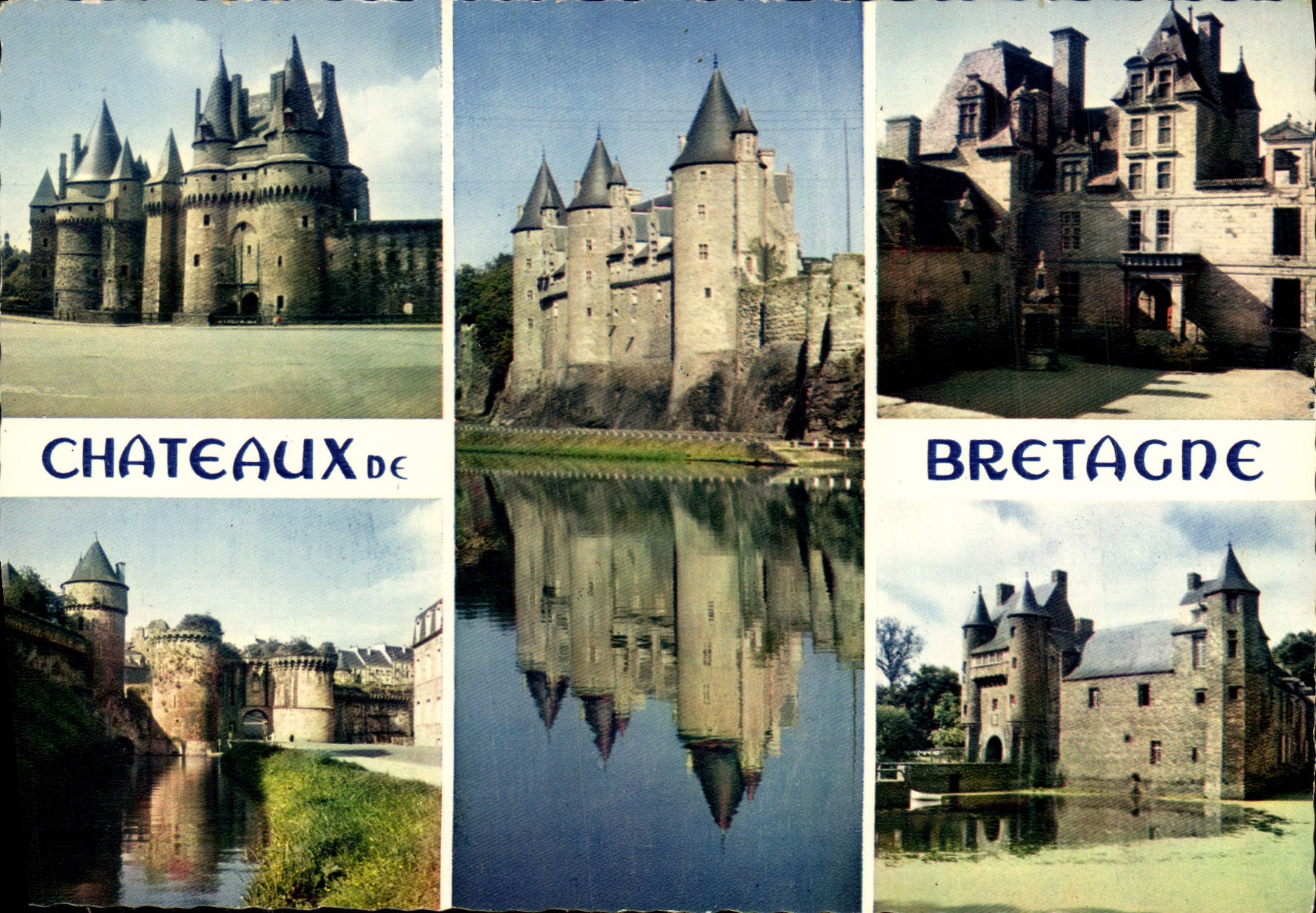 MODERN CARD Chateaux Of Brittany Glazes Josselin Kerjean Fougeres Trecesson
