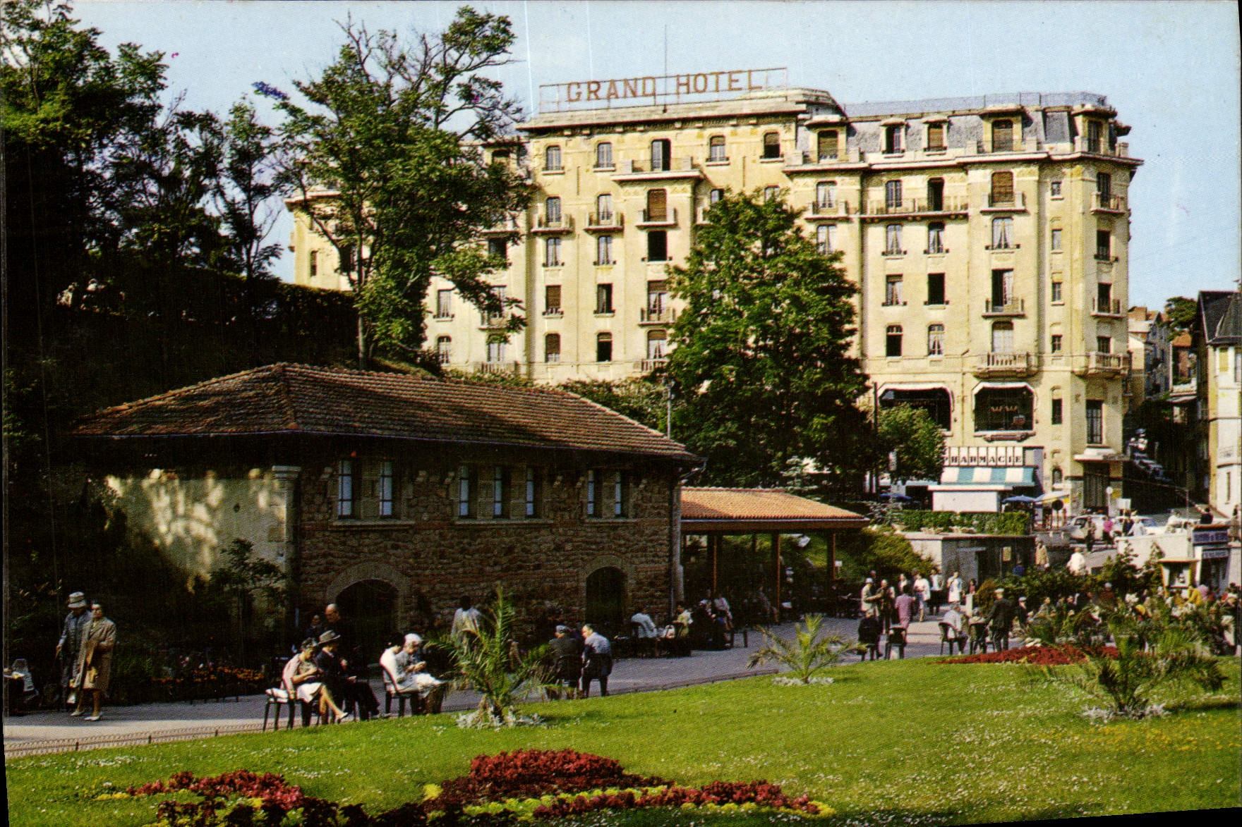 POSTAL MODERNA Chatelguyon el parque el hotel grande