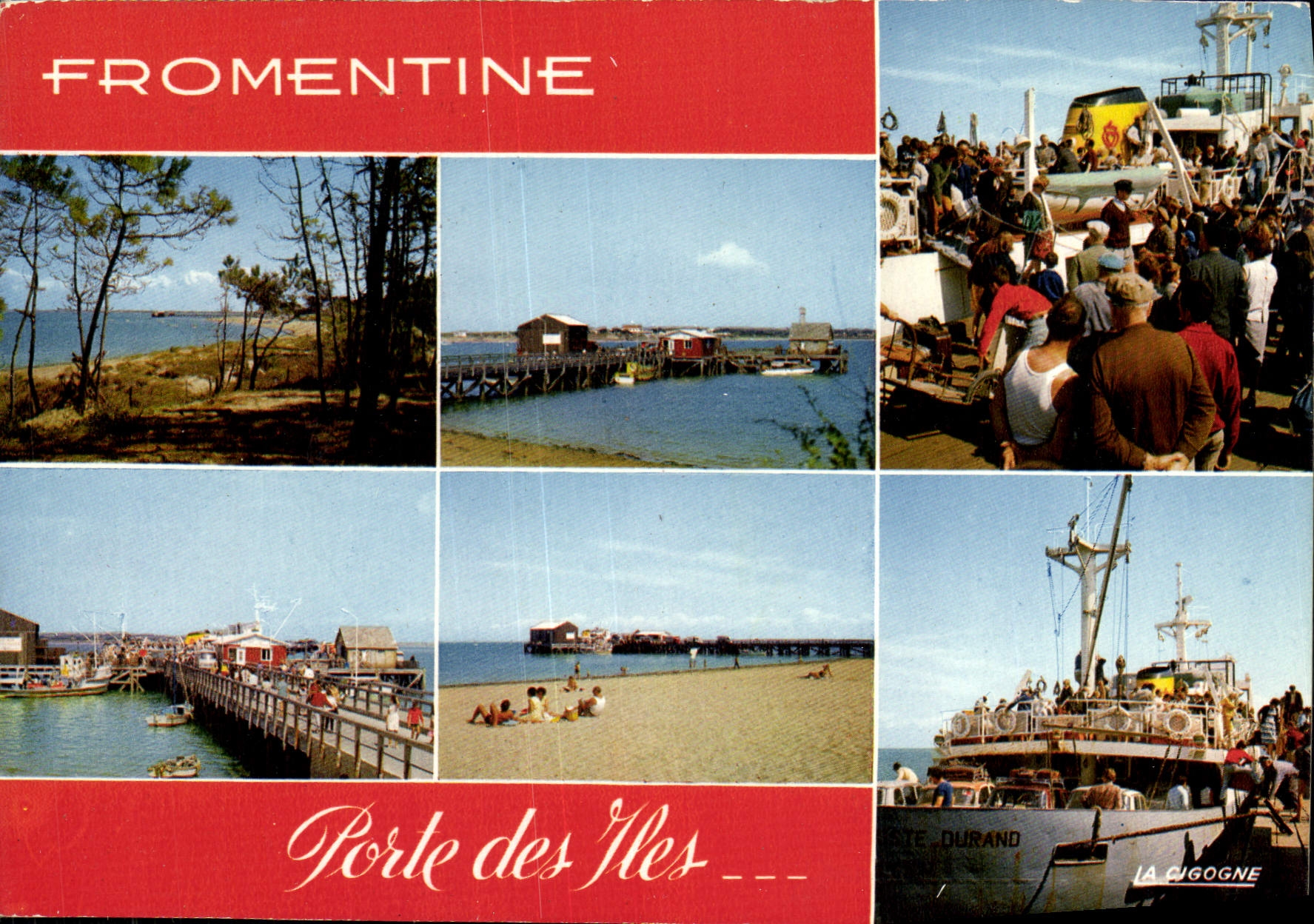 MODERN CARD Fromentine Carries Islands Boat
