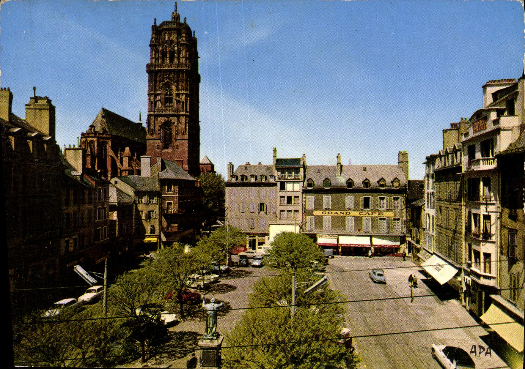 MODERN CARD Rodez Places ISCED And Bell-tower Of the Cathedral