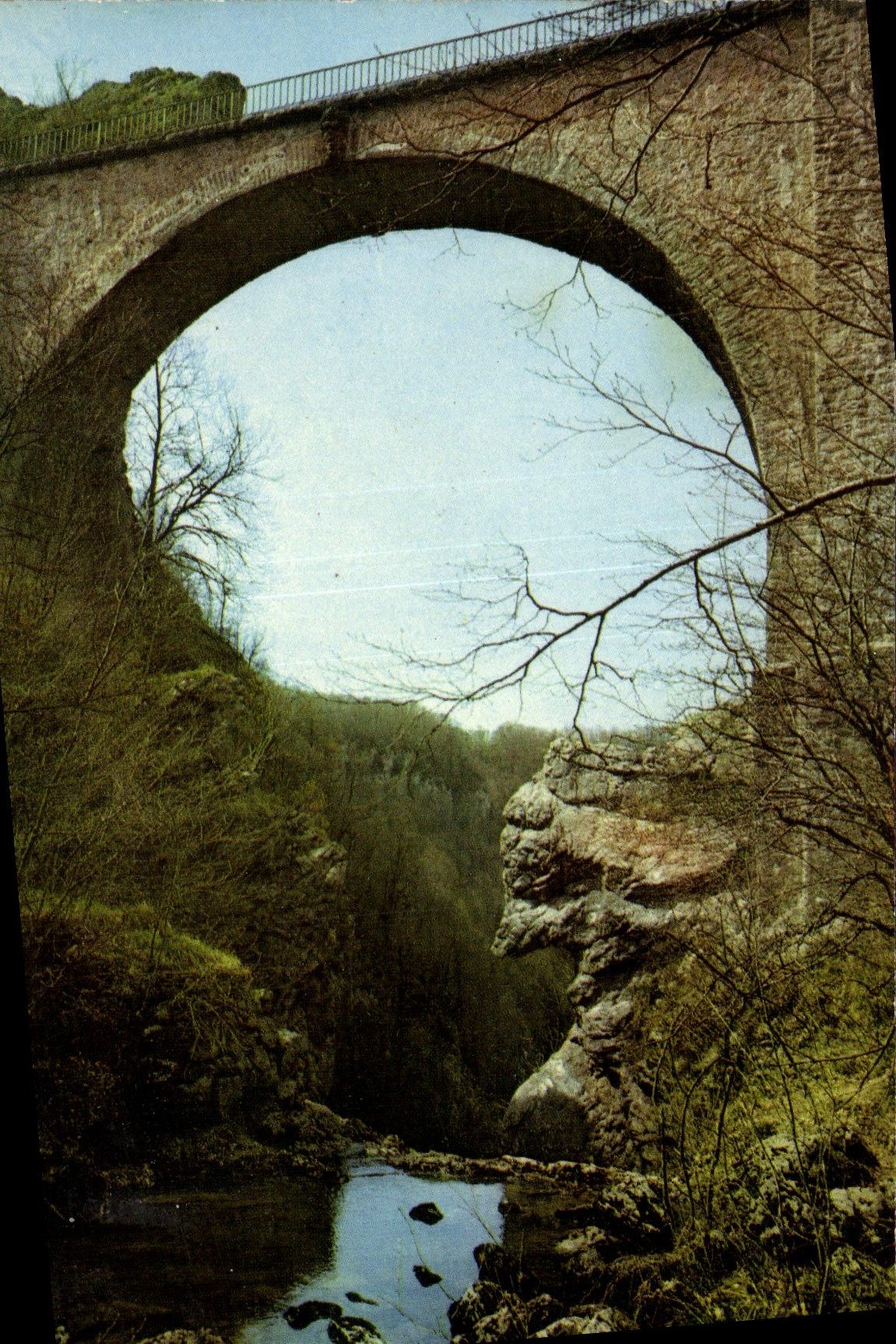 MODERN CARD the Bridge Of the Devil Around Nans Under co. Anne And Saline