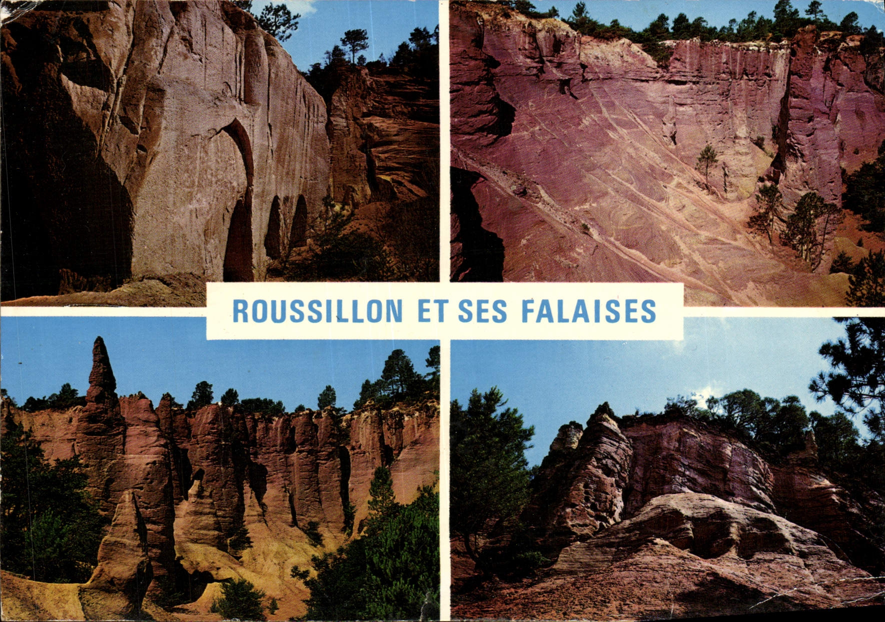 MODERN CARD Beautiful Images Of Provence Roussillon Caves Circuses of Eguilles