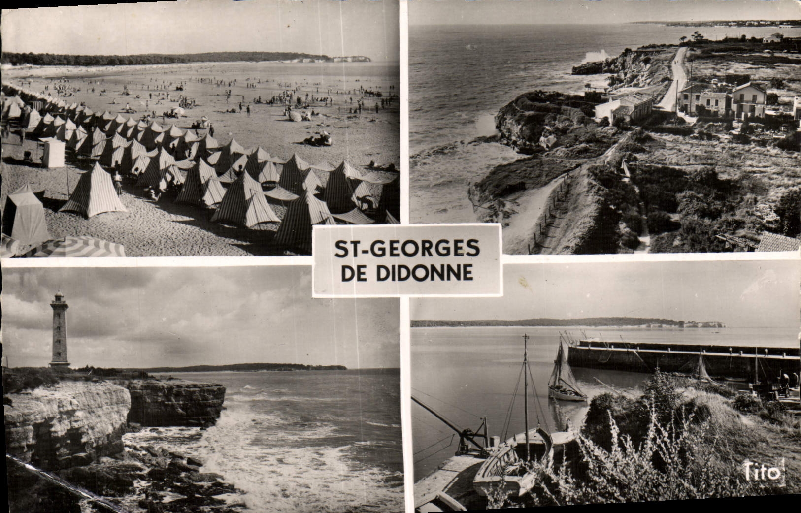MODERN CARD Holy Georges De Didonne the Beach the Cornice De Vallieres the Lighthouse the Port