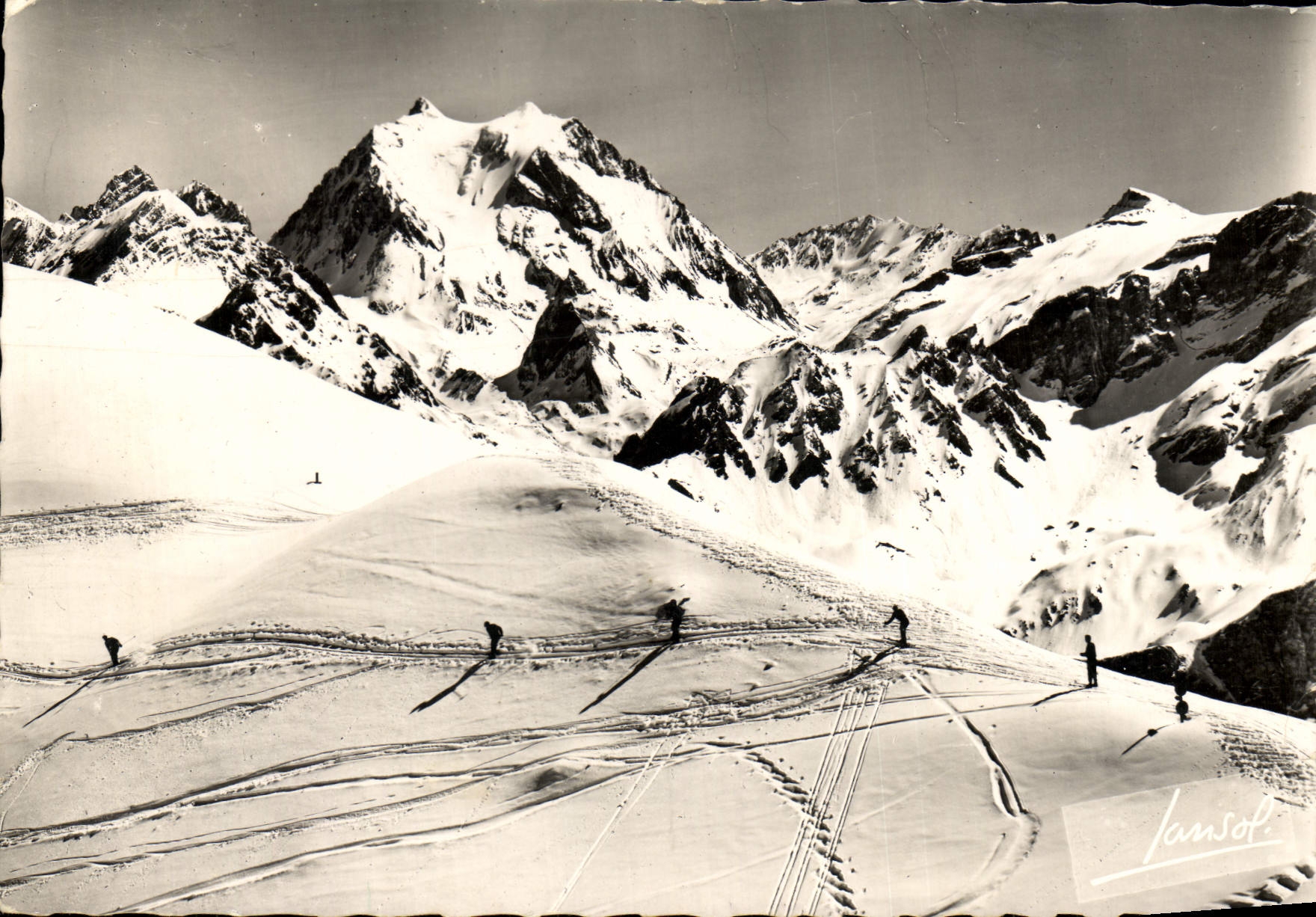 MODERN CARD Courchevel Descent Of the Summit Of Saulire on Coucheval Great Breakage