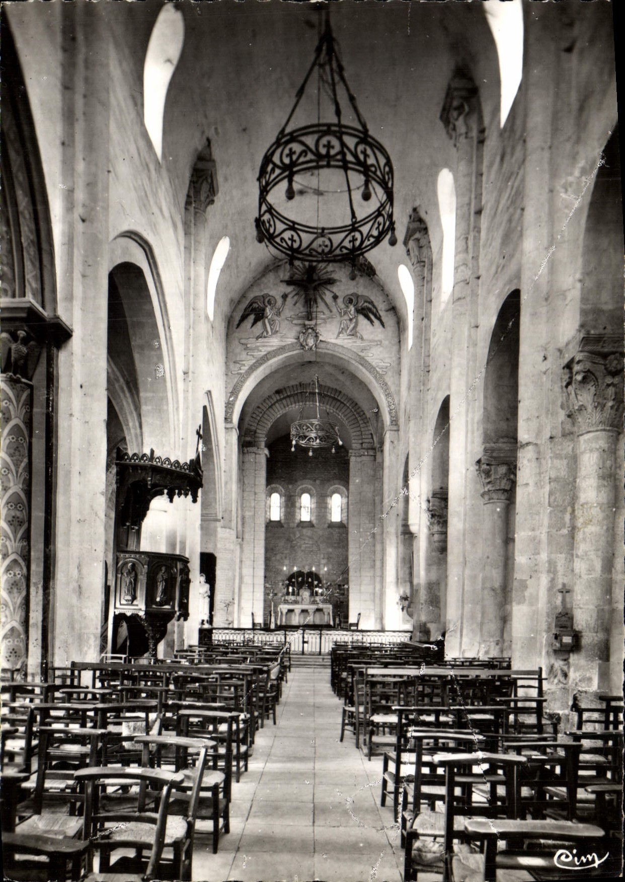 CPM st Pierre Le Moutier Interieur De L'Eglise