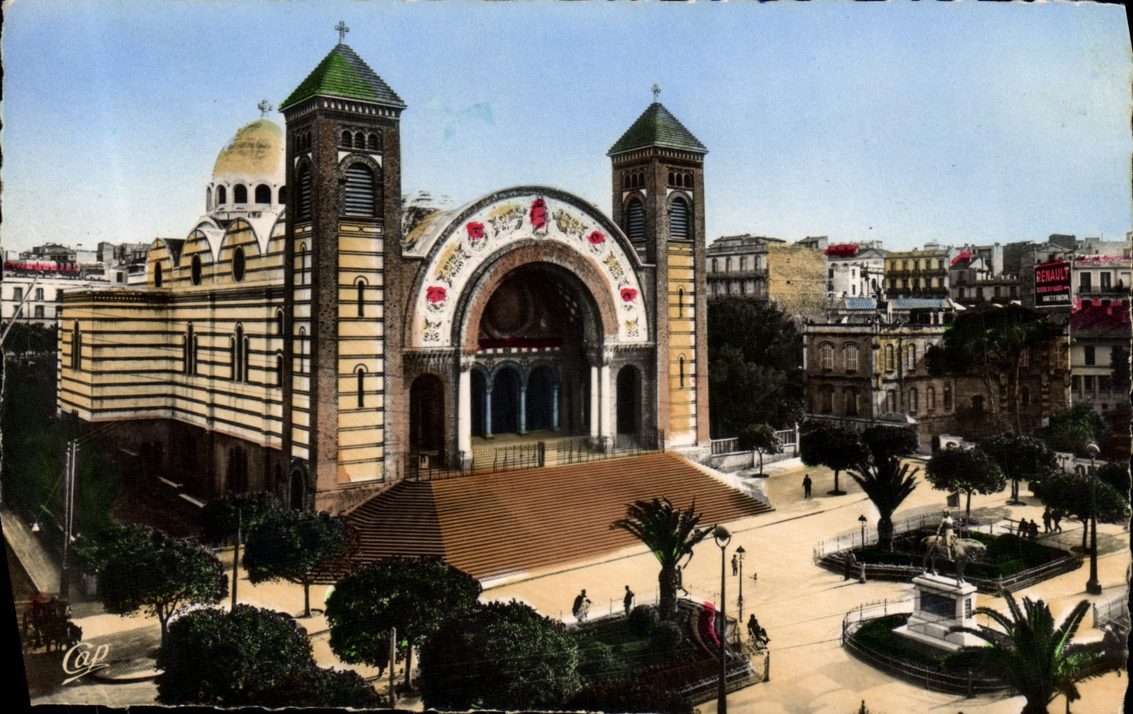 POSTAL MODERNA Orán la catedral y estatua el arco del d de Jeanne