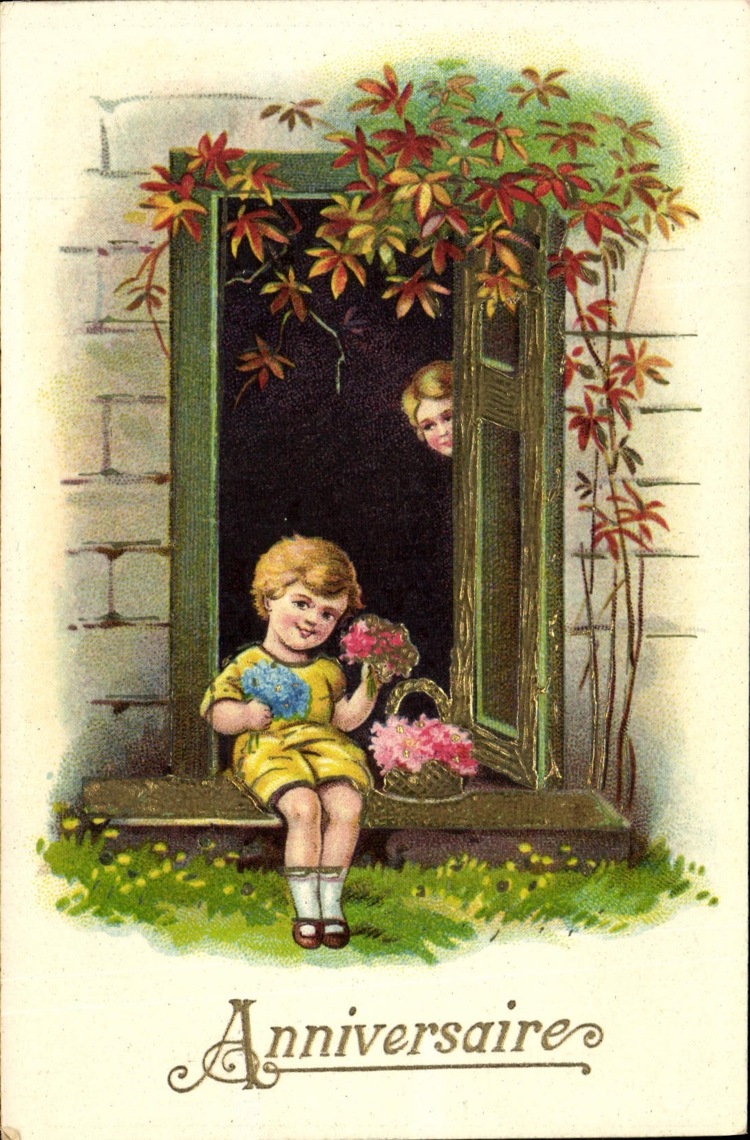 CPA Anniversaire Enfant