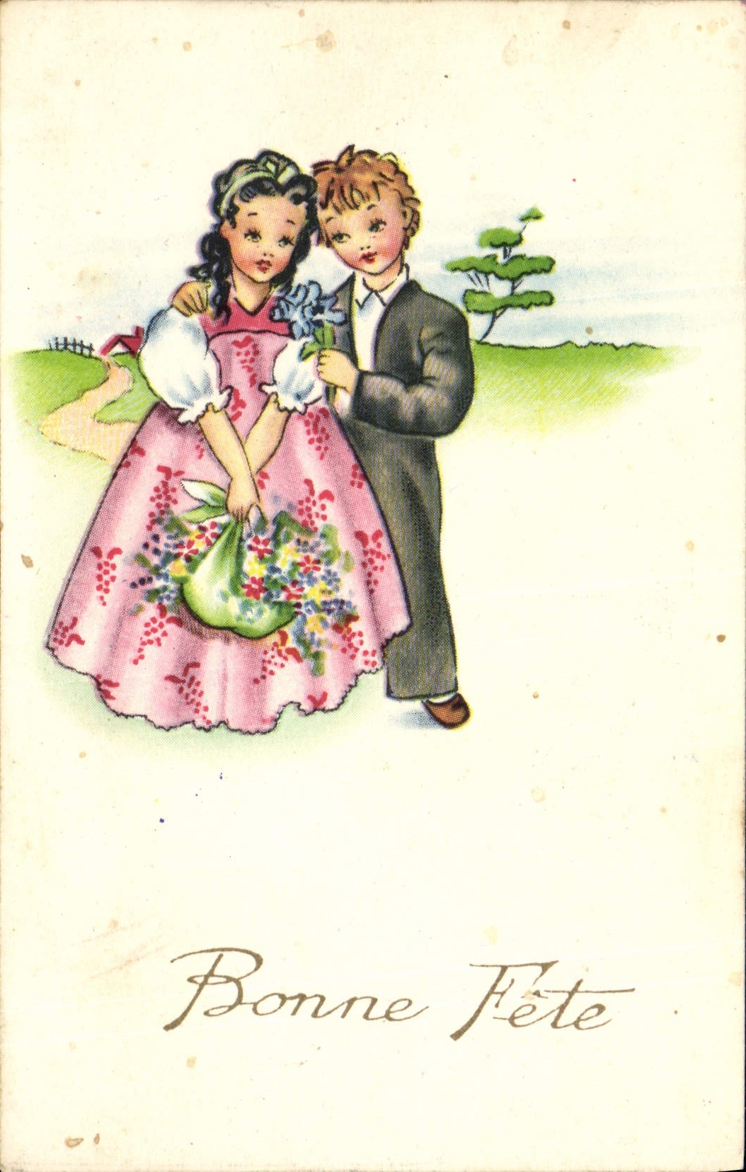 CPA Bonne Fete Enfants