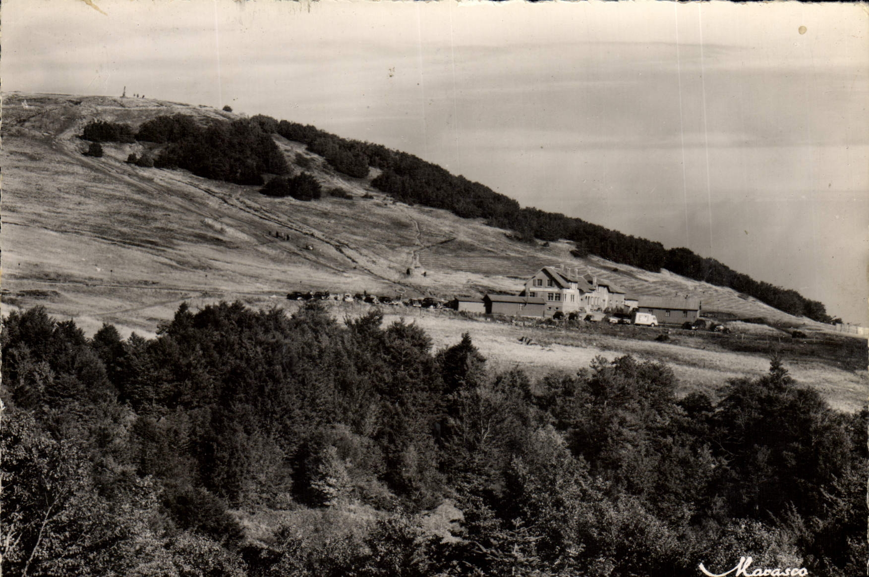 MODERN CARD Balloon Of Alsace the Summit And the Firm Brust Restaurant