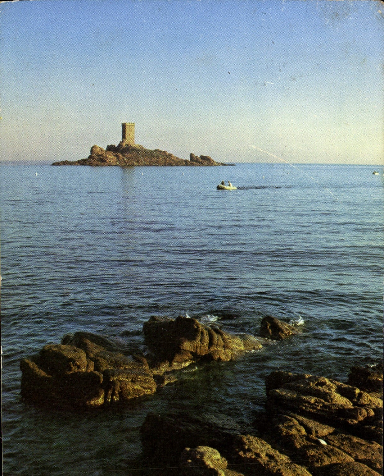 MODERN CARD the Cornice Of Esterel Dramont Agay the Gold Island And Its Tower