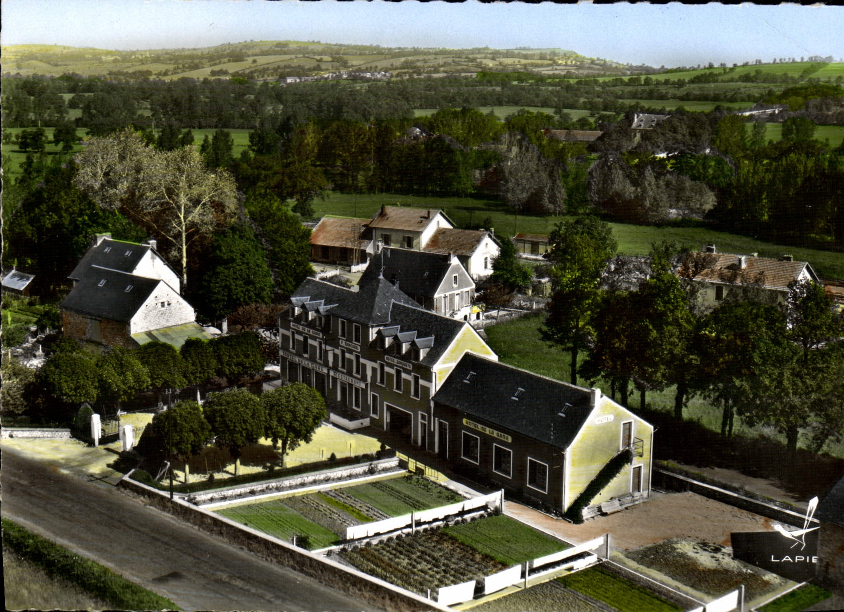 MODERN CARD In Plane with the Top De Bertholene Bancarel Hotel