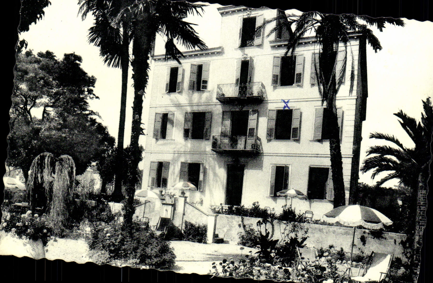 POSTAL MODERNA clínica de reposo para las bocas de las señoras del lobo Villeneuve Loubet