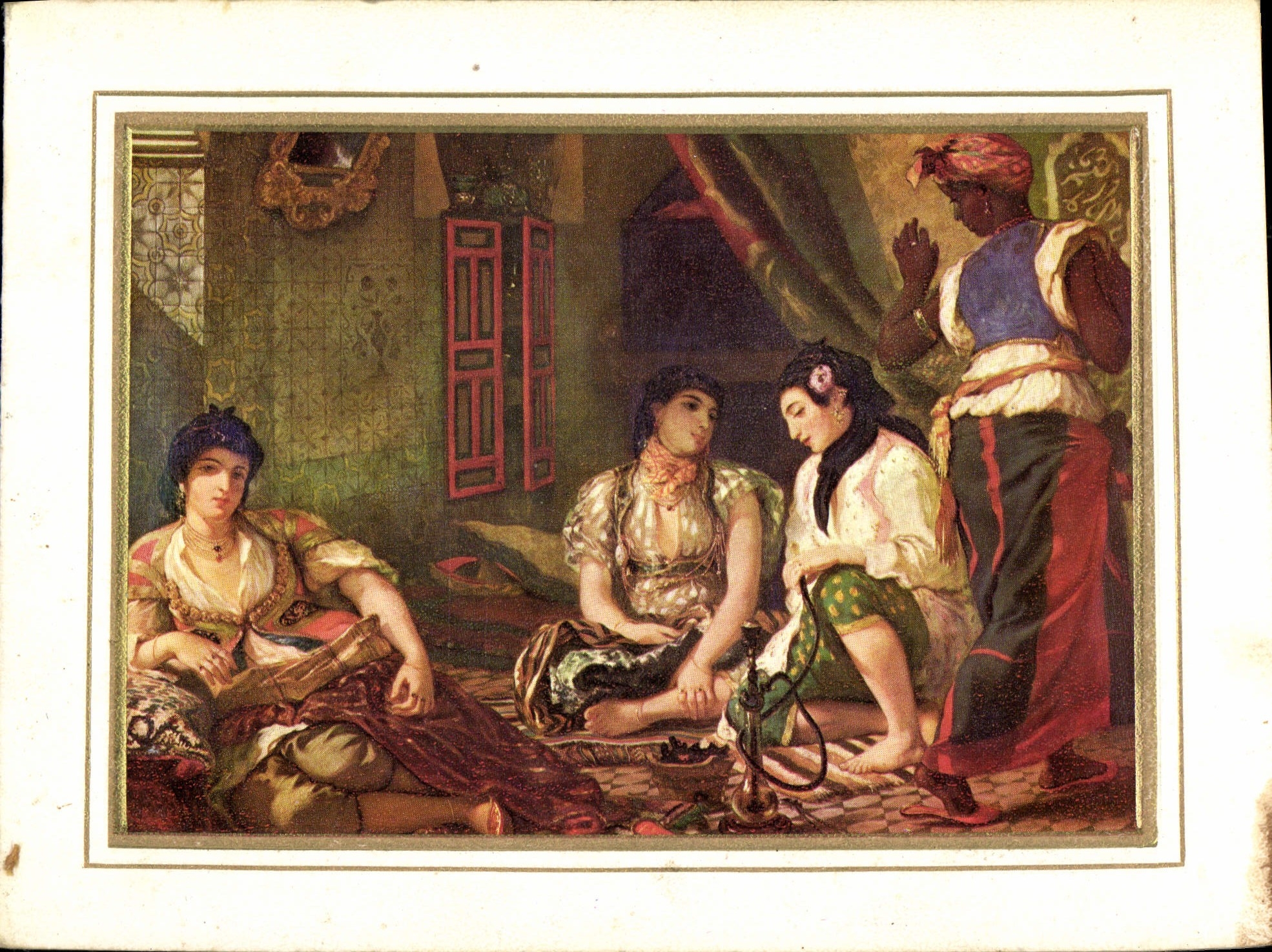 MODERN CARD Eugene Delacroix Women Of Algiers