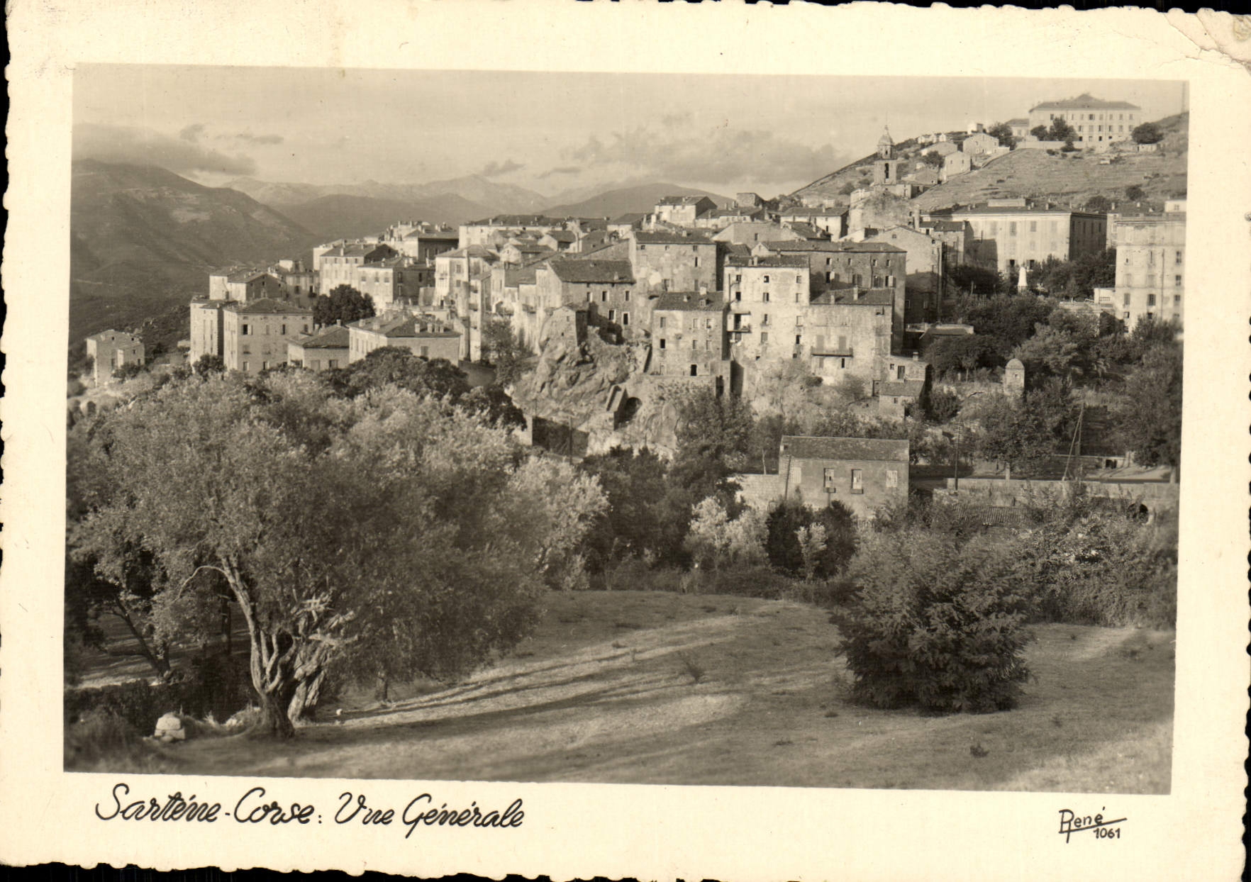 MODERN CARD Corsica Sarterre View