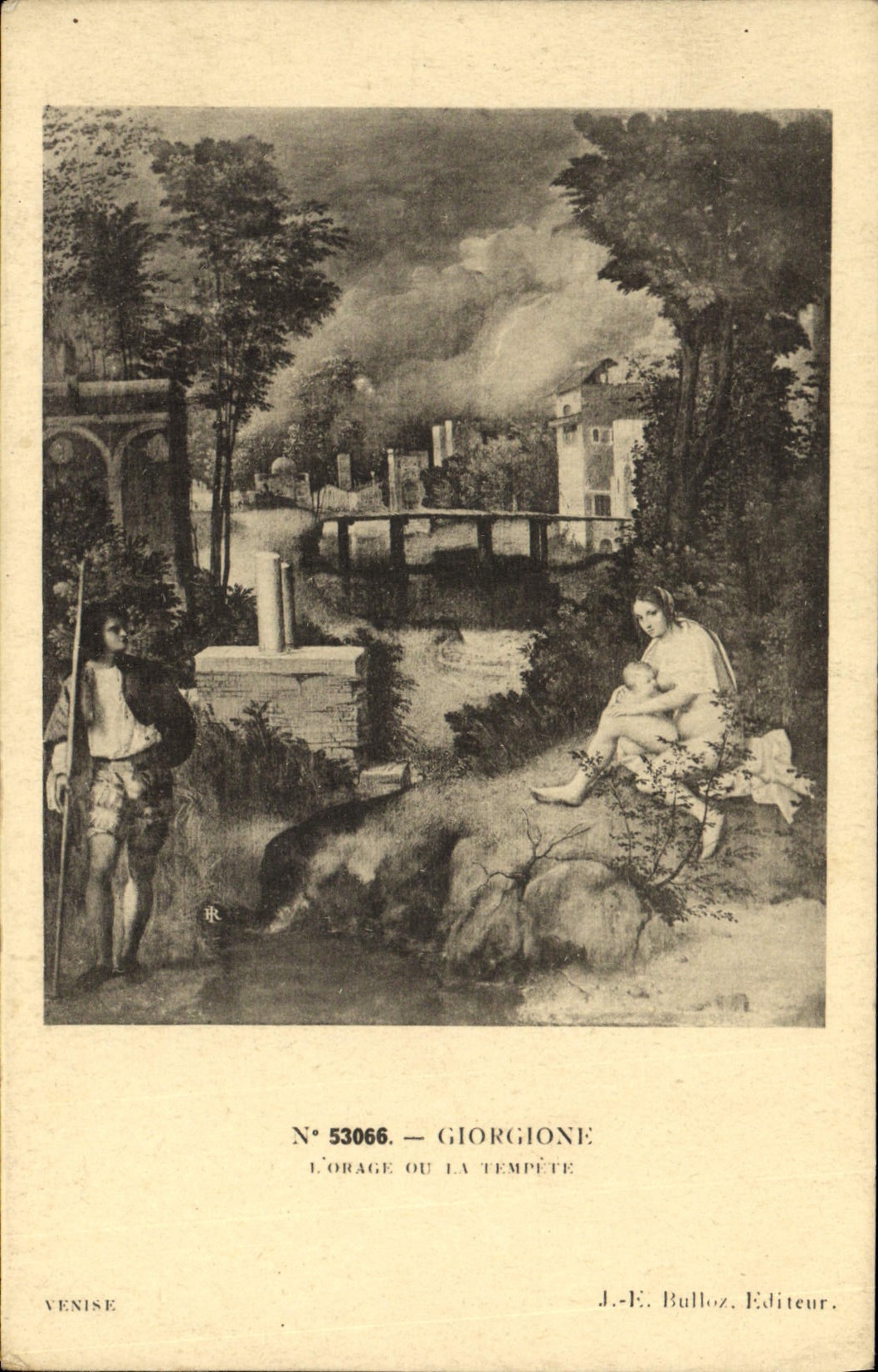 MODERN CARD Giorgione the Storm of the storm