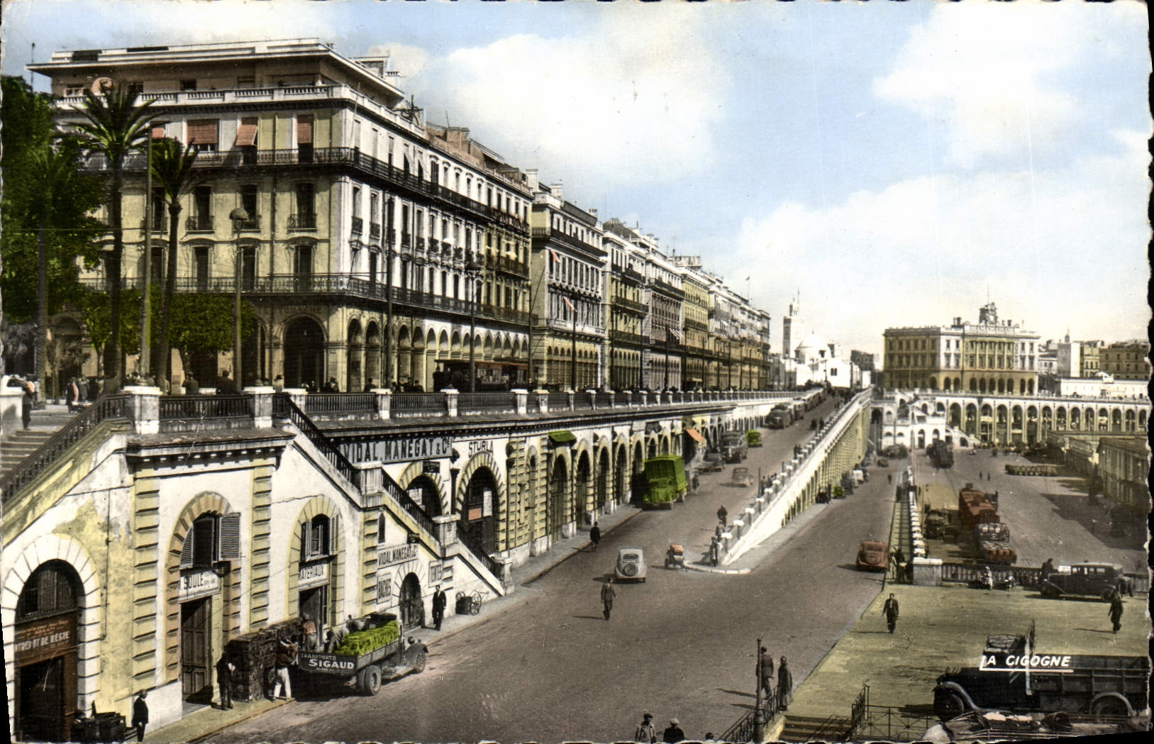 CPM Alger Les Rampes Et Le Boulevard De LA Republique