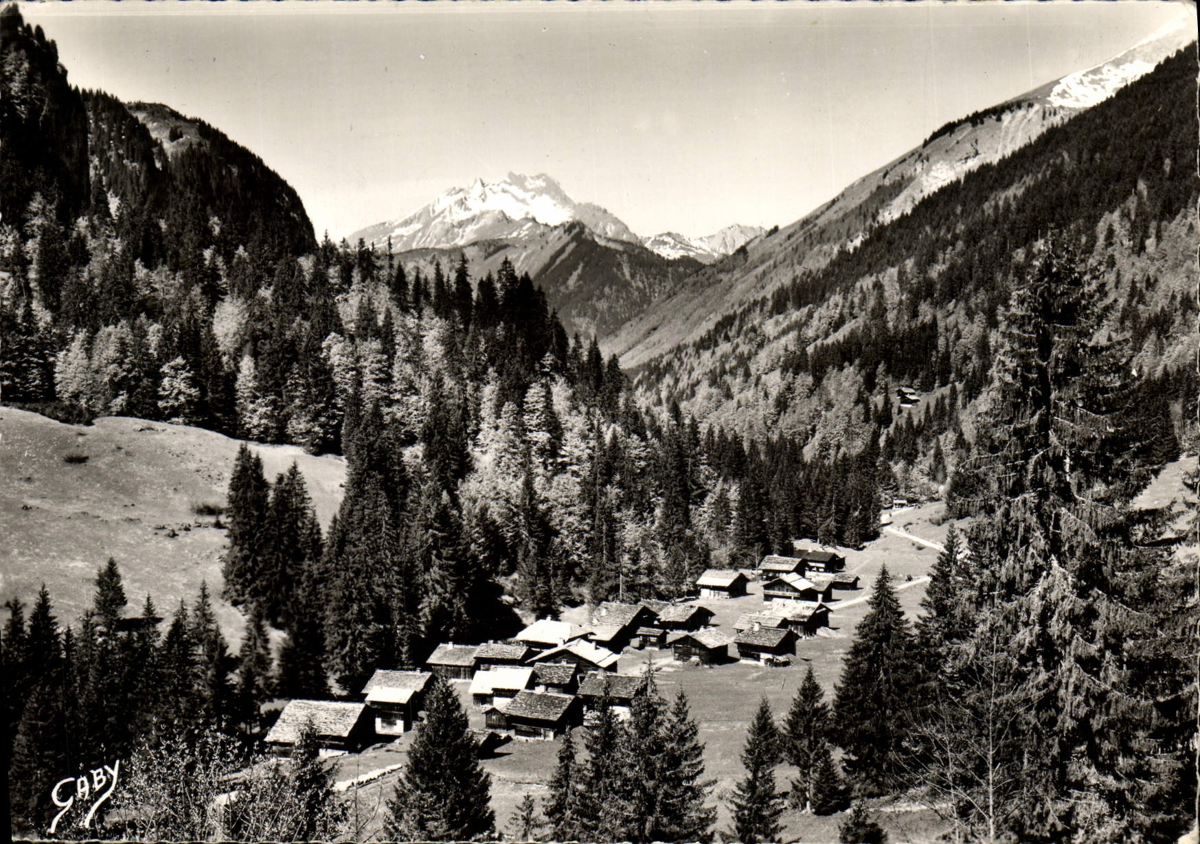 MODERN CARD De Morzine Village Of Burning And the Rock Of Hell