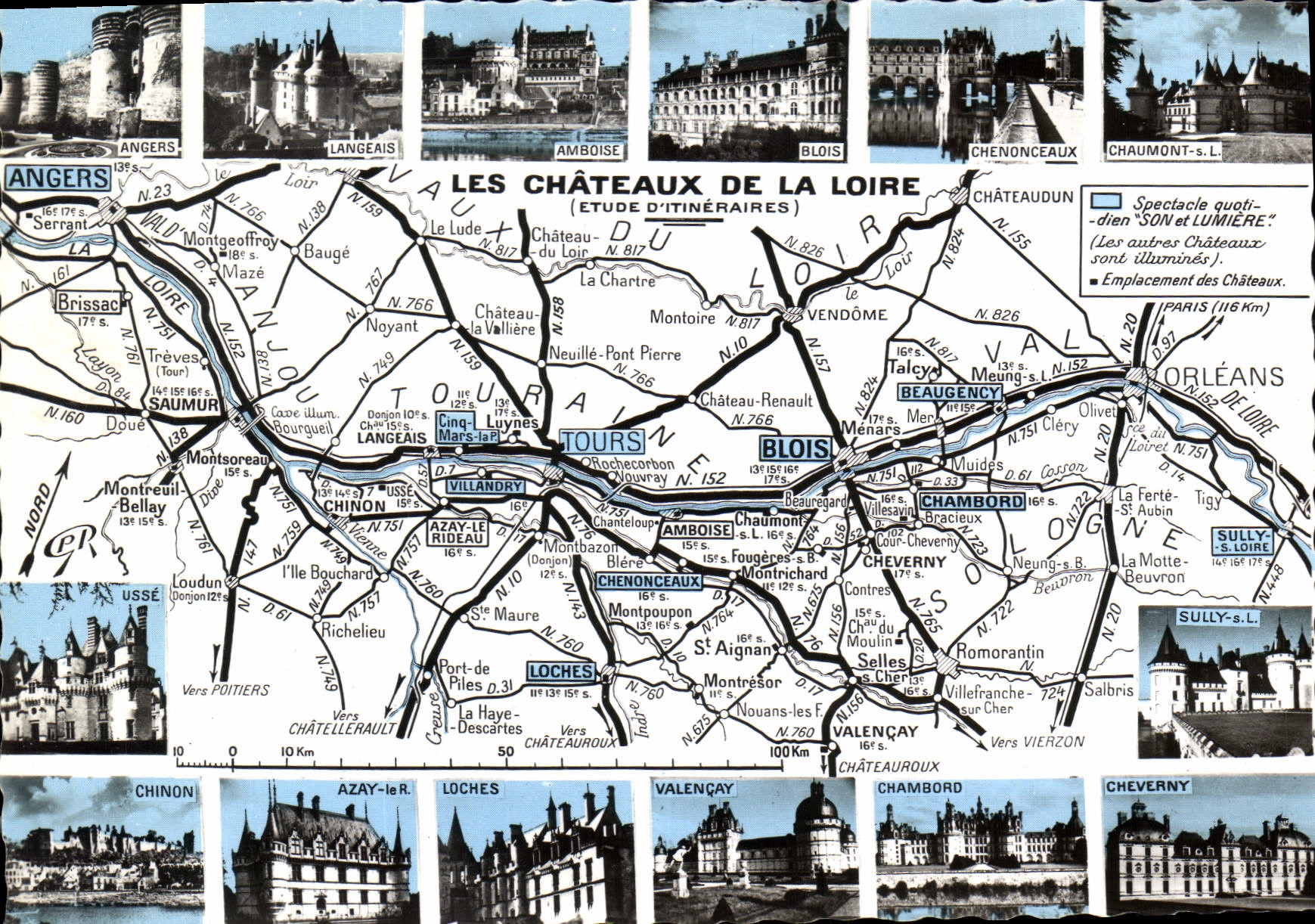 MODERN CARD Loire ch4ateau Nantes