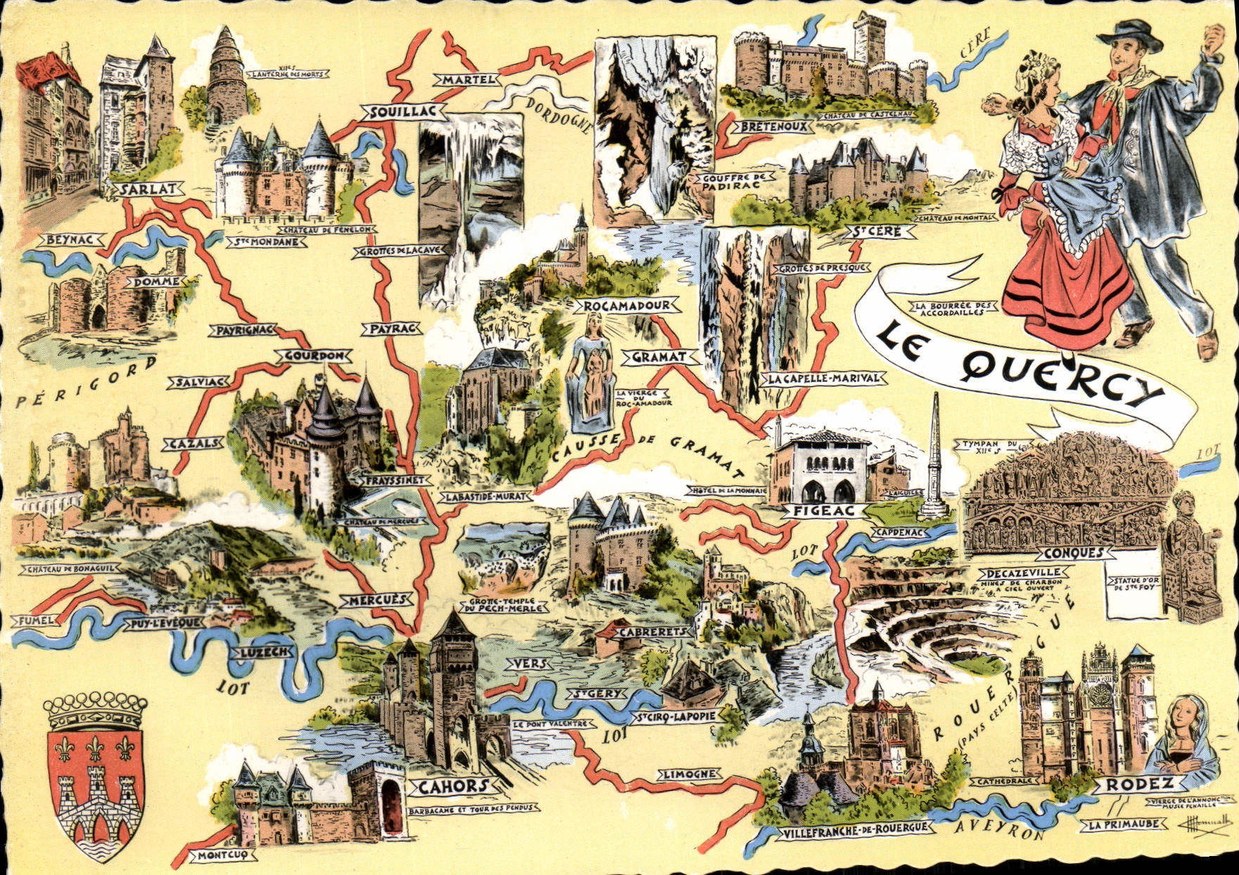 MODERN CARD Quercy Folklore