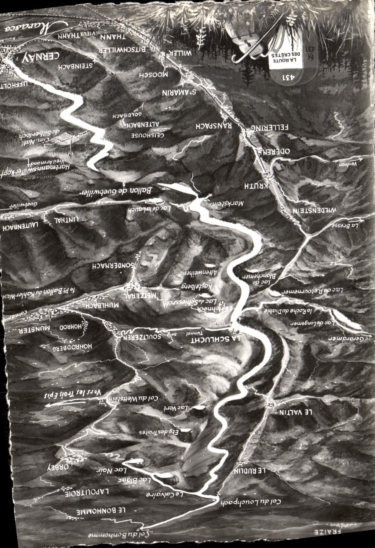 CPM Route Des Cretes De Cernay Du Col Du Bonhomme
