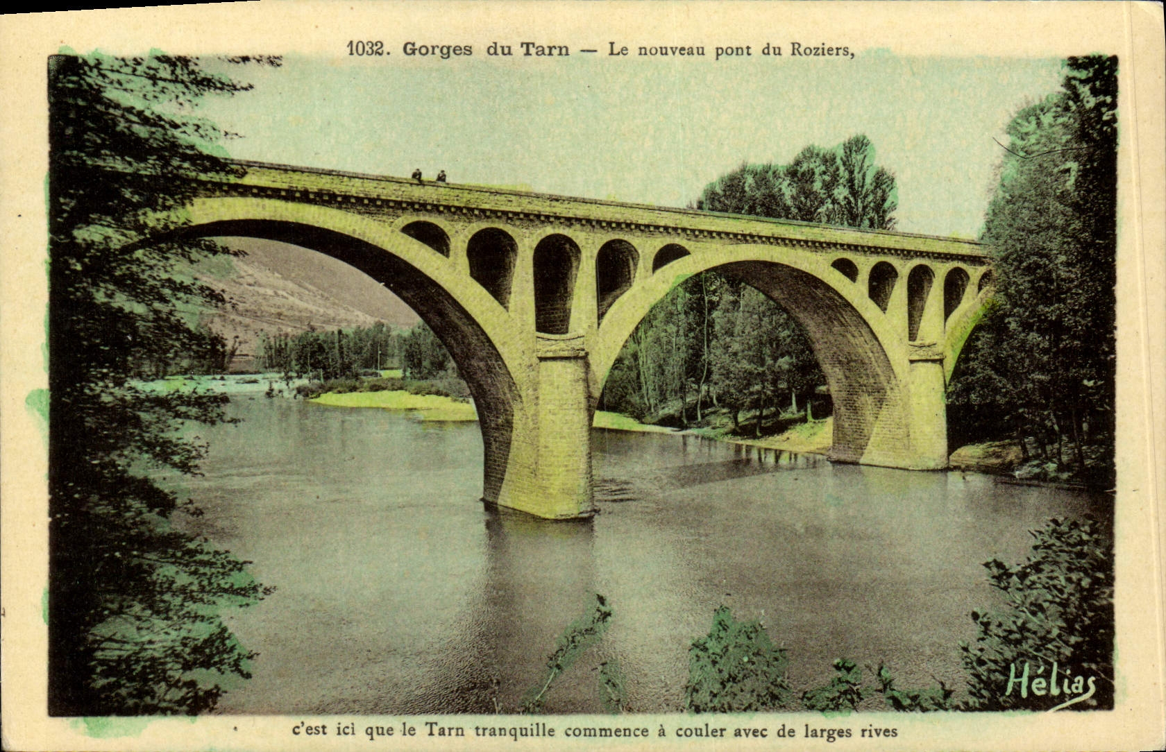 MODERN CARD Gorges of the Tarn the New Bridge Of Roziers
