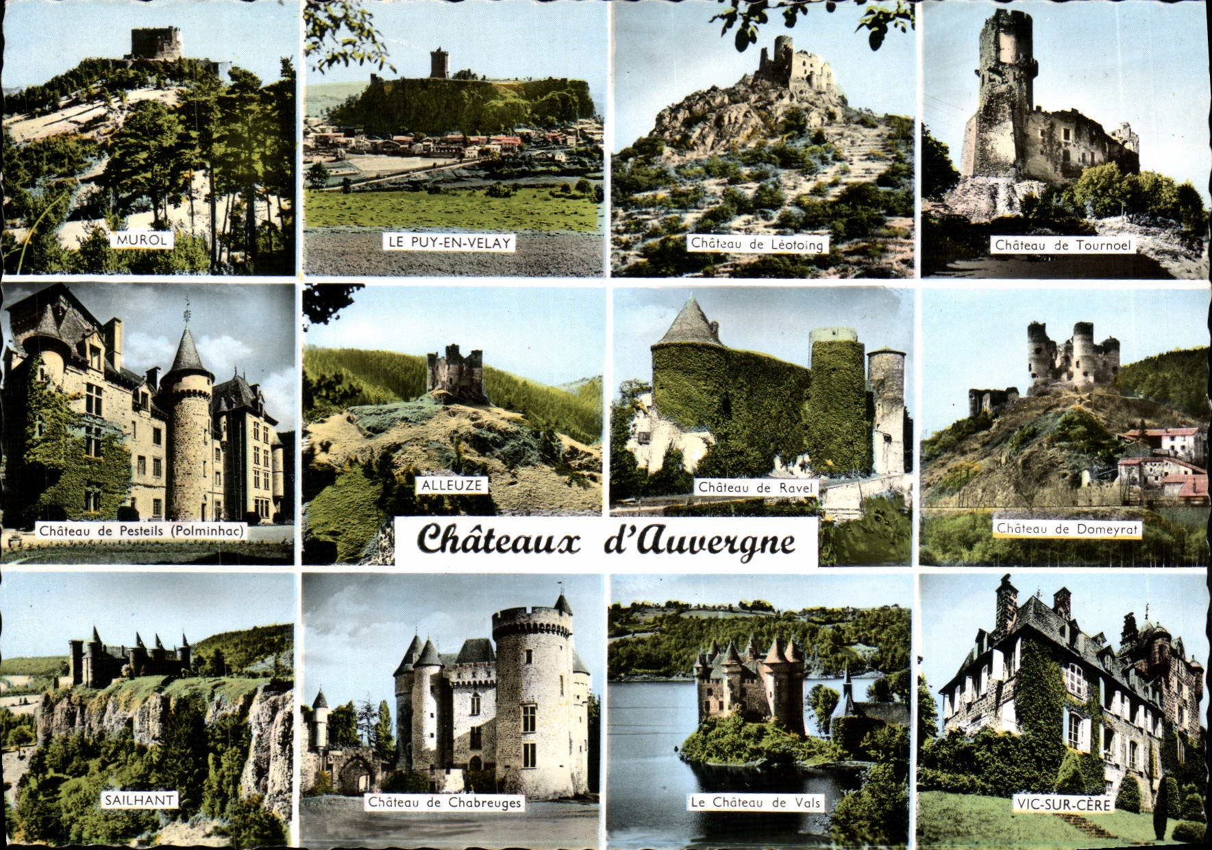 CPM Chateaux d'Auvergne