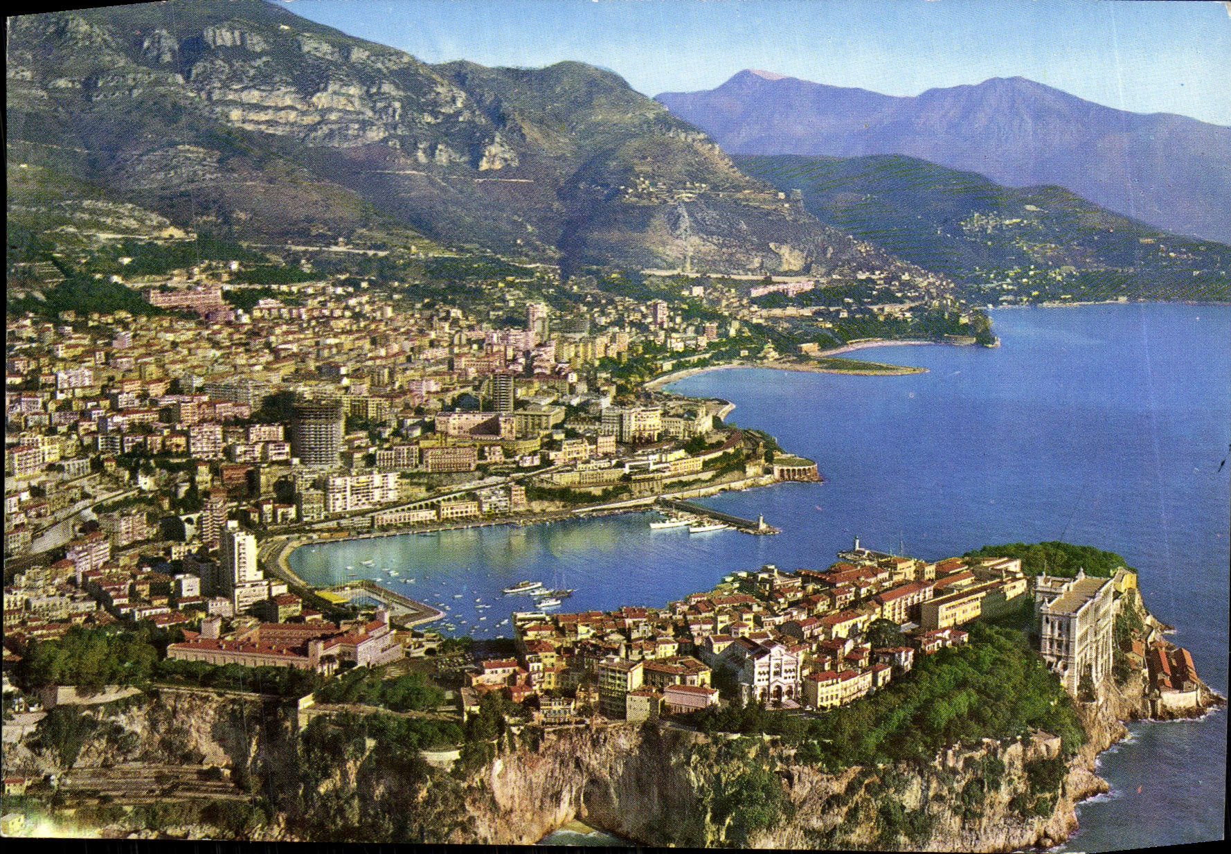 MODERN CARD With the Sun Of the Dimension of Azure Principality of Monaco