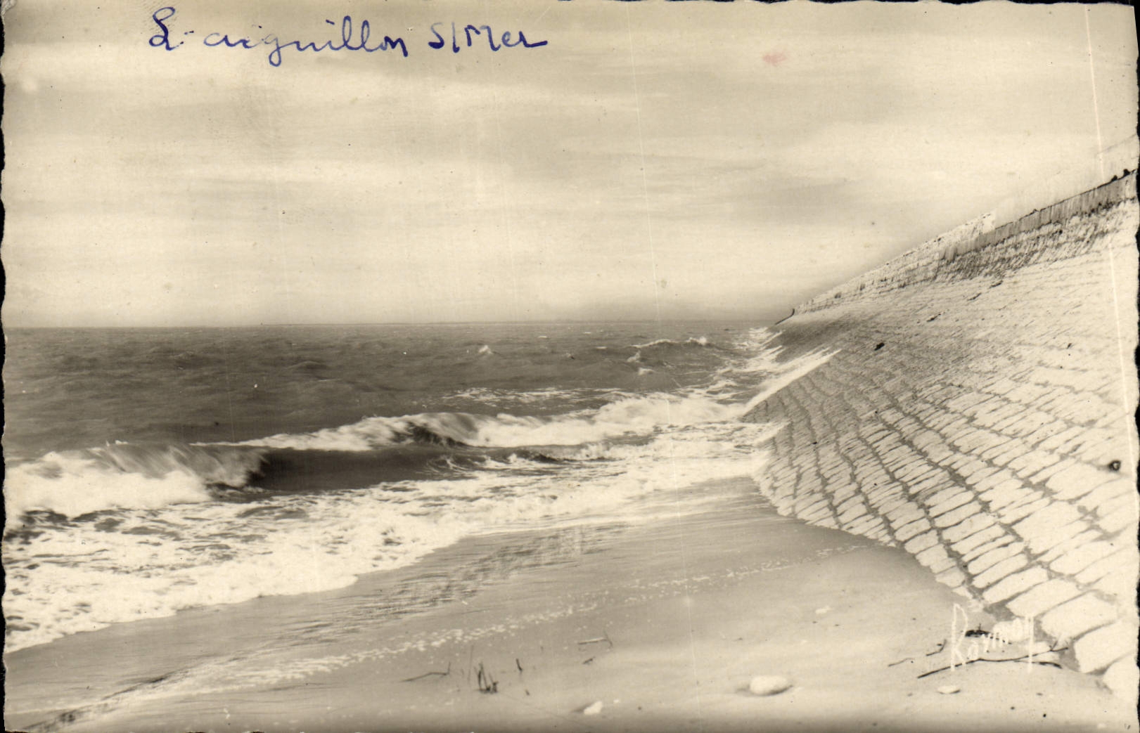 CPM L'Aiguillon St Mer La Digue Vers La Pointe