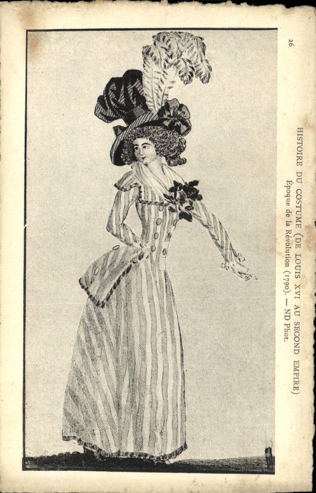 VINTAGE POSTCARD Histore Of the Costume Time of the Revolution