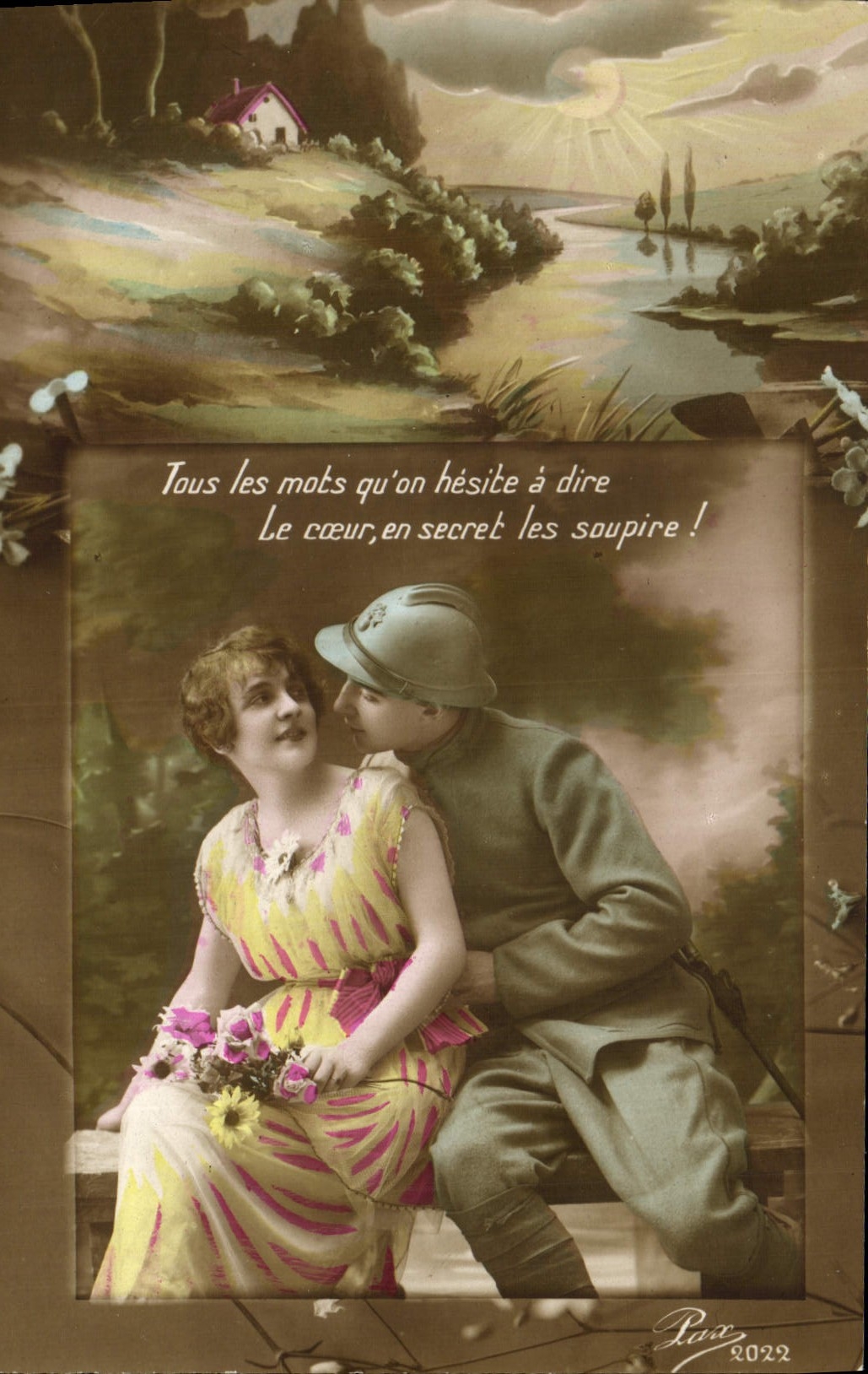 CPA Fantaisie Femme soldat Militaria