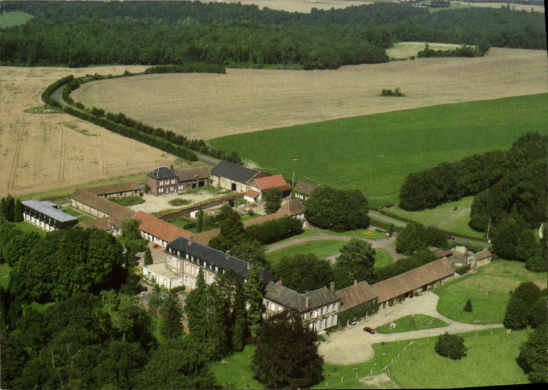 POSTAL MODERNA castillo de la clínica de reposo y de la convalecencia Houssoye de Houssoye