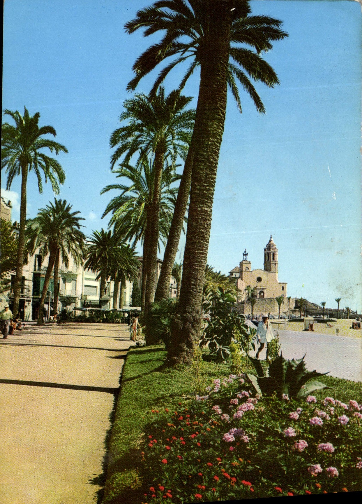 CPM Sitges Detaile del paseo 