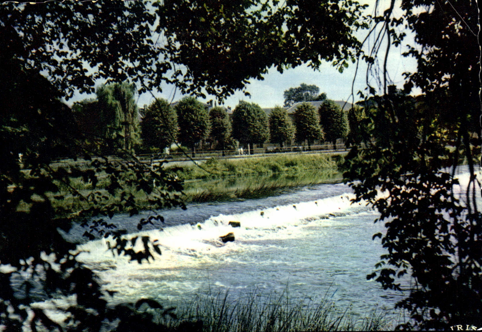 POSTAL MODERNA silla de manos una esquina de la Mosa