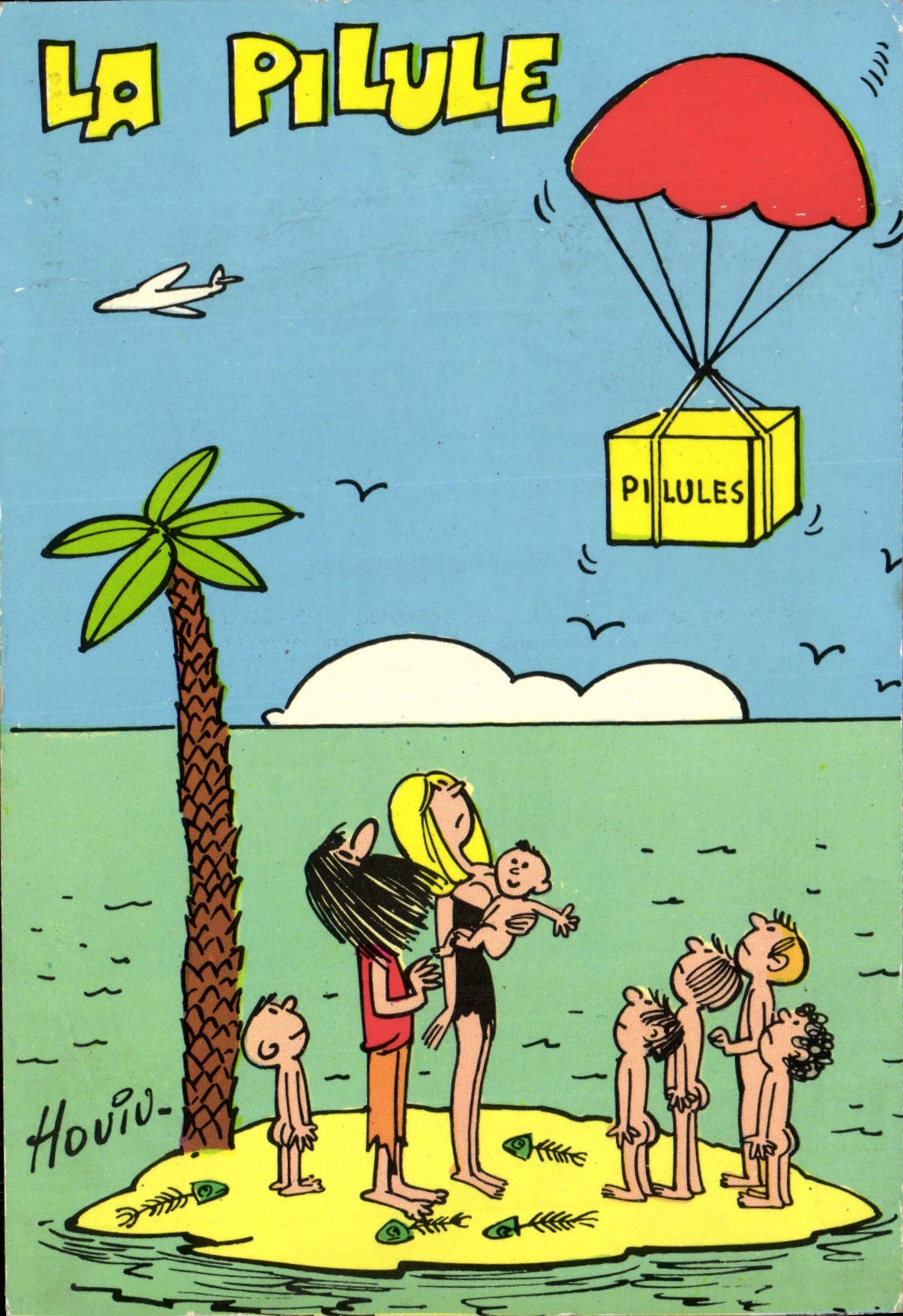 CPM La Pilule Enfants Houiu