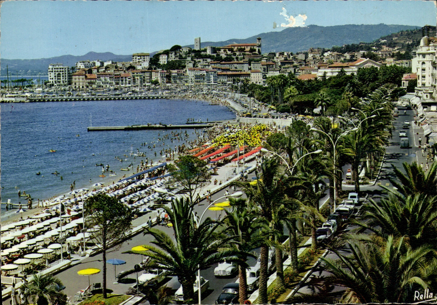 MODERN CARD Dimension of Cannes Azure the Beach Of the Small cross And Suquet