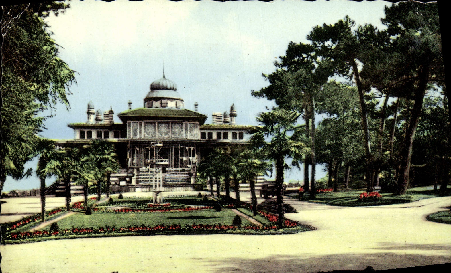 CPM Arcachon Cote d'Argent Le Casino Mauresque Vu Du Jardin