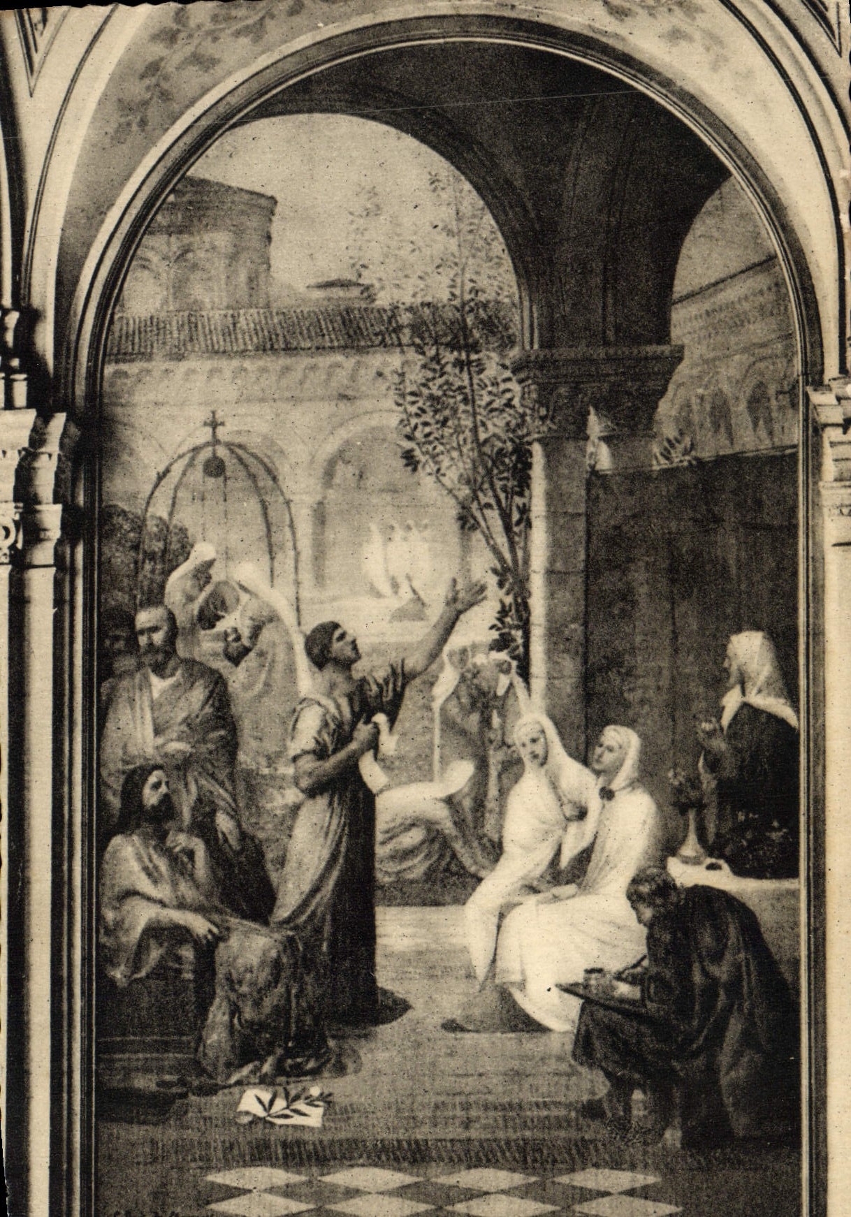 CPM Poitiers Peinture De Puvis De Chavannes A L'Hotel De Ville Saint Fortunat