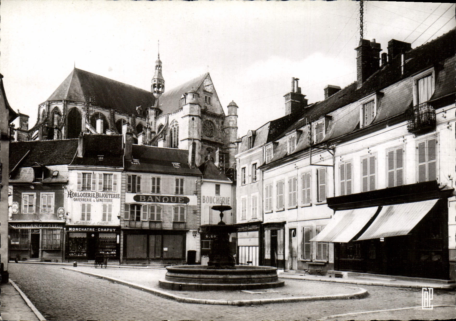 MODERN CARD Saint Florentin Places Fountains