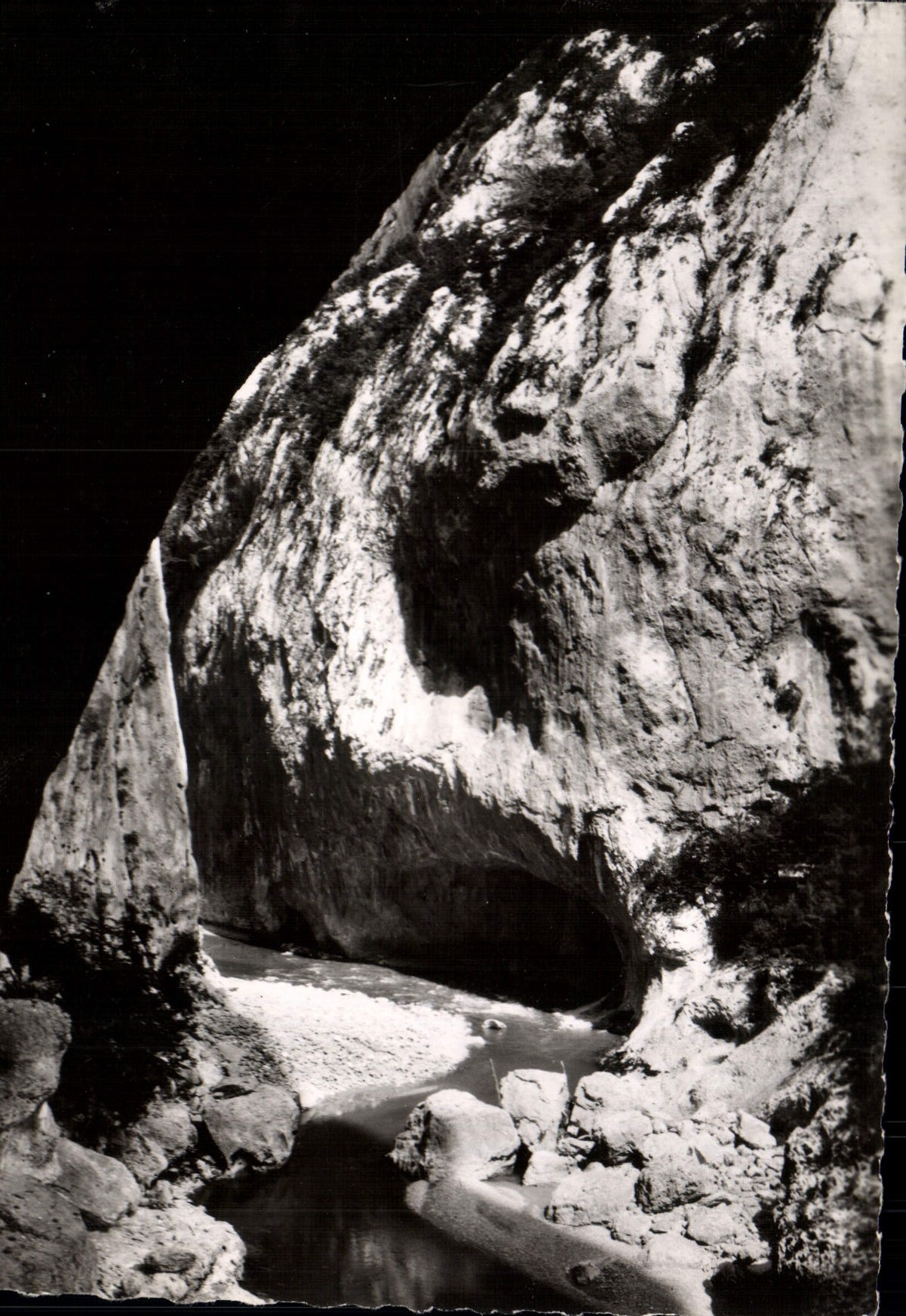 MODERN CARD Gorges Of the Verdon Fund Of the Falls Seen from of One Of the Windows