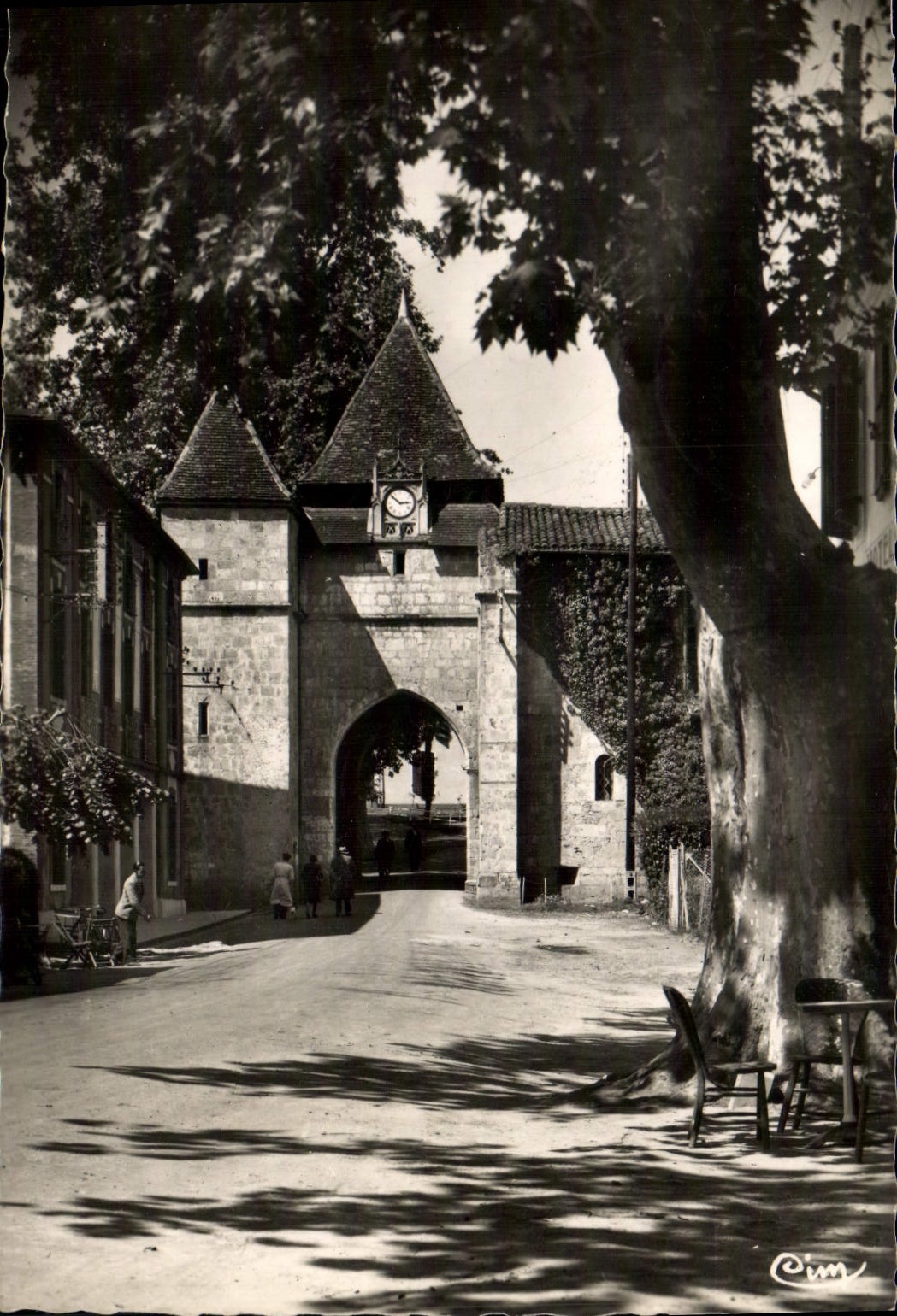 MODERN CARD Barbotan the Thermal baths Porch Of the Church Southern Face