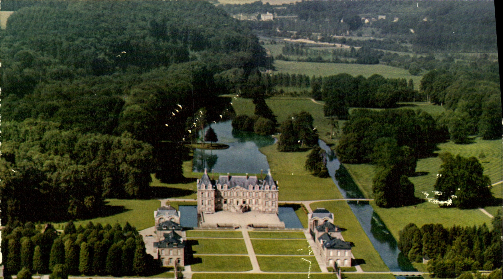 MODERN CARD Cany Barville Seen Air the Castle