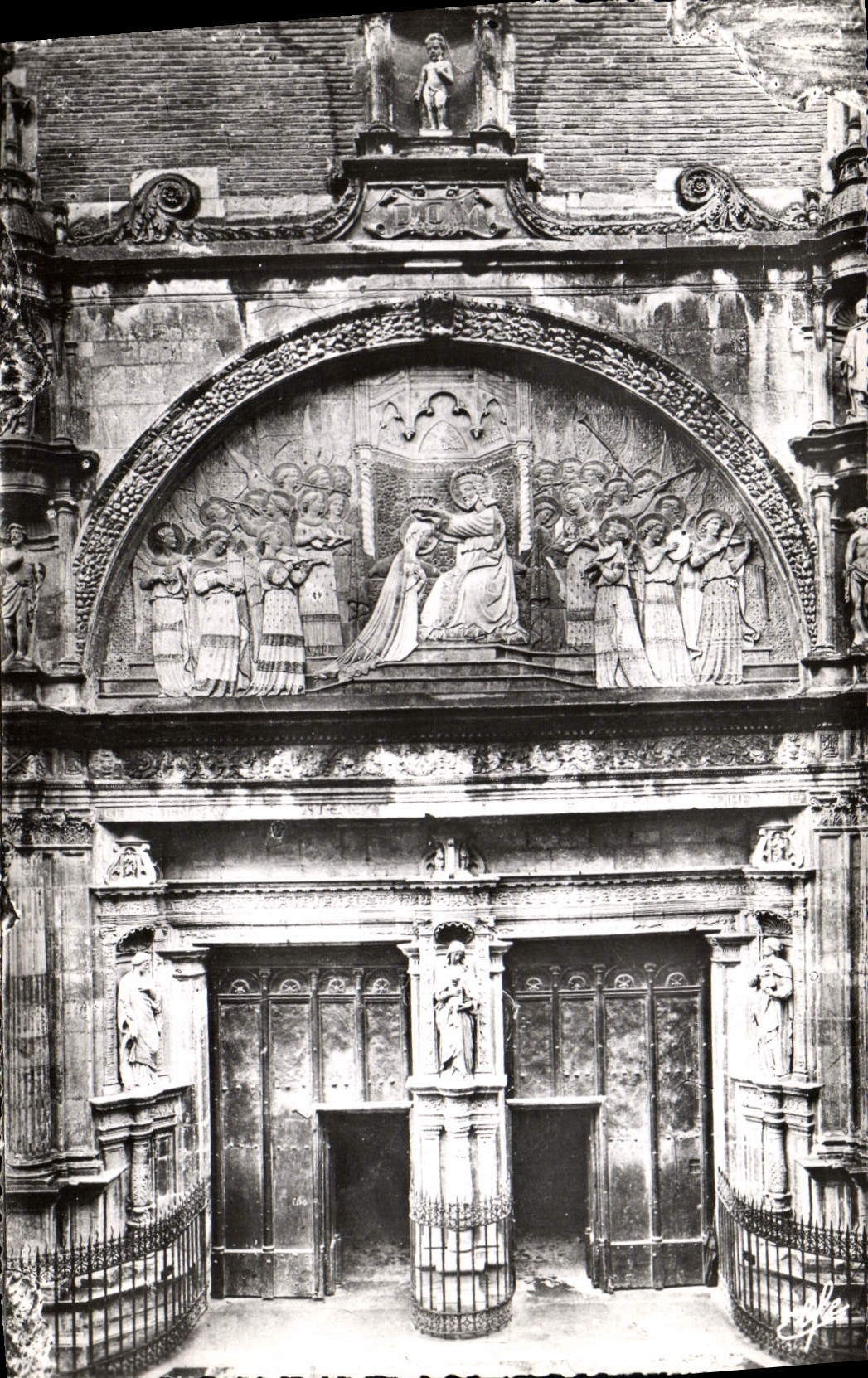 POSTAL MODERNA puerta de Toulouse del arte de Toulouse de Dalbade