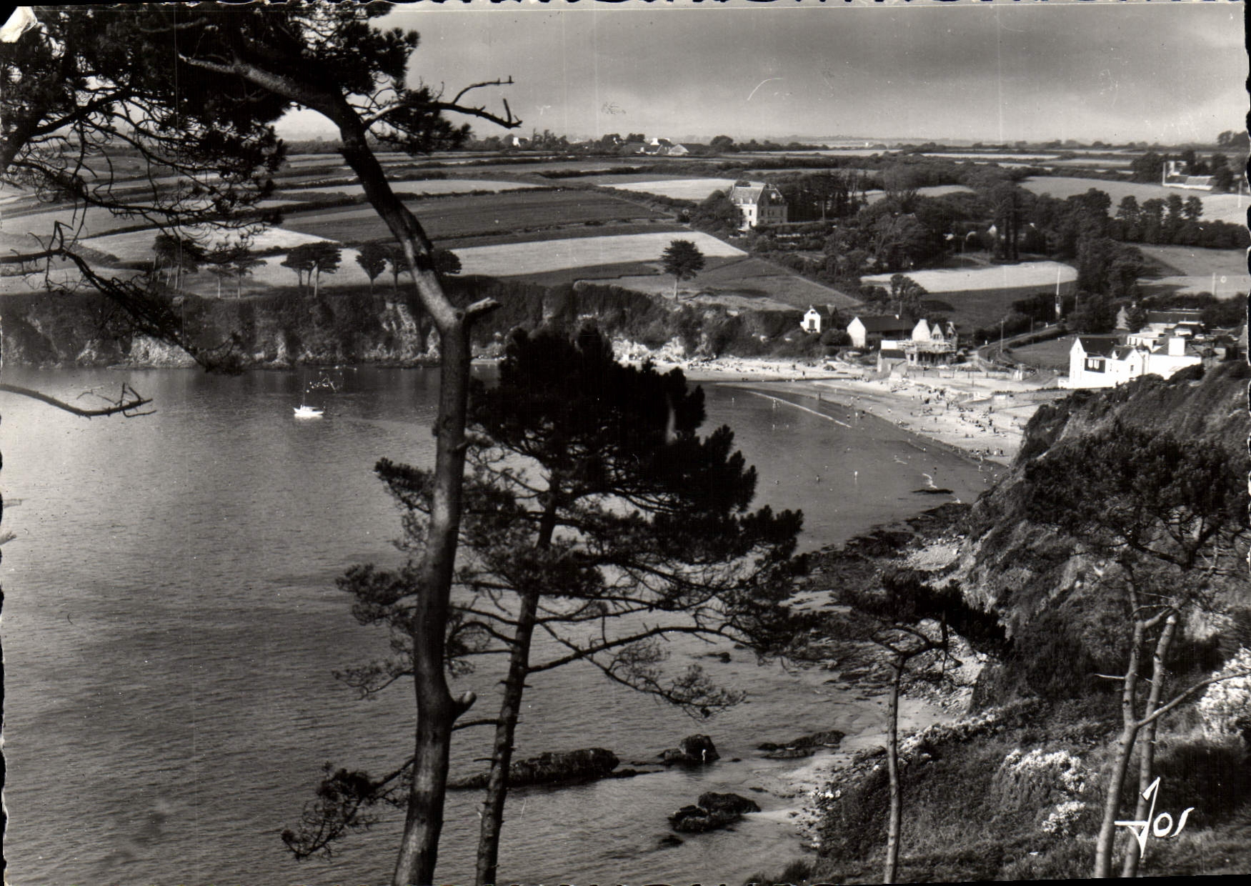 MODERN CARD Plougastel Daoulas Main beach Of Rice