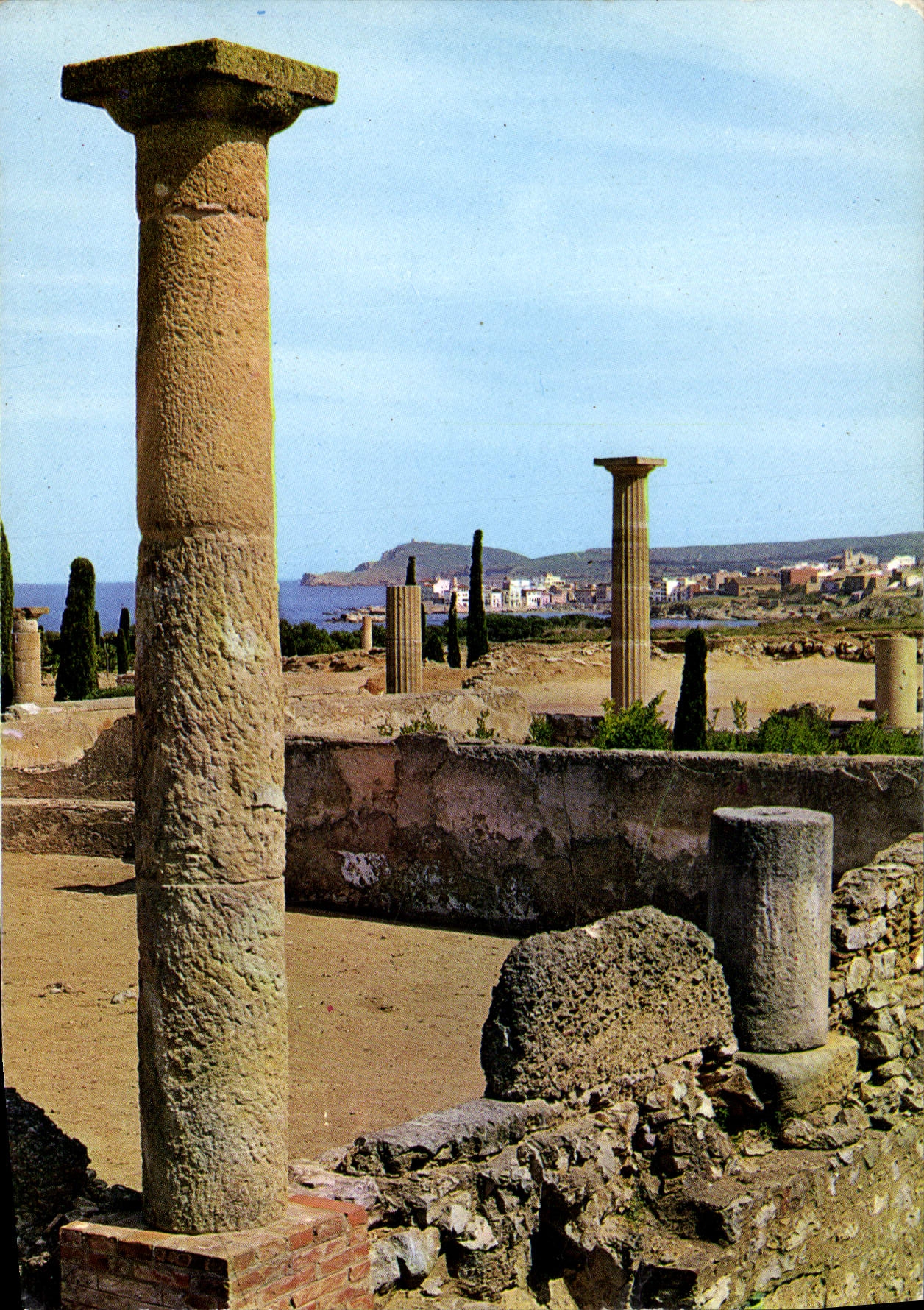 MODERN CARD Ampurias Ruinas romanas Faced