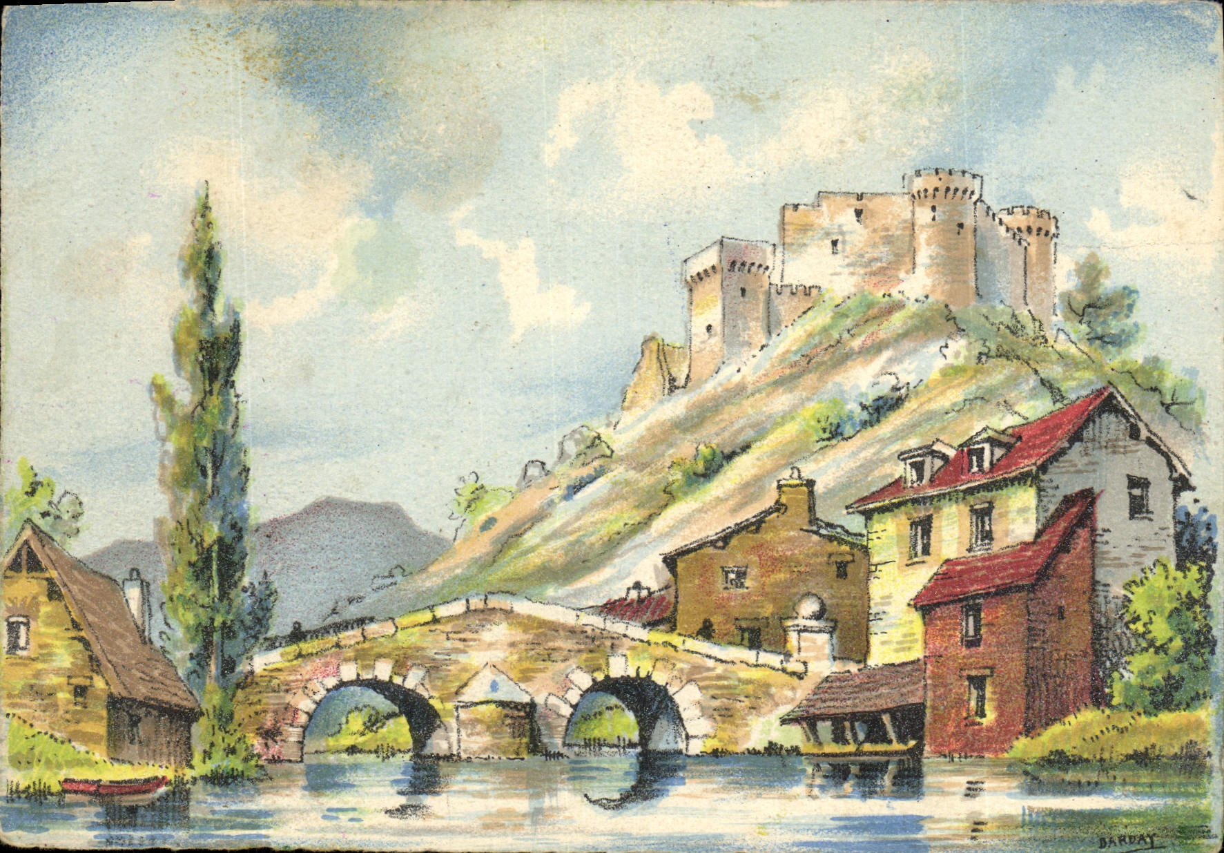 CPA Fantaisie Vue artistique Chateau