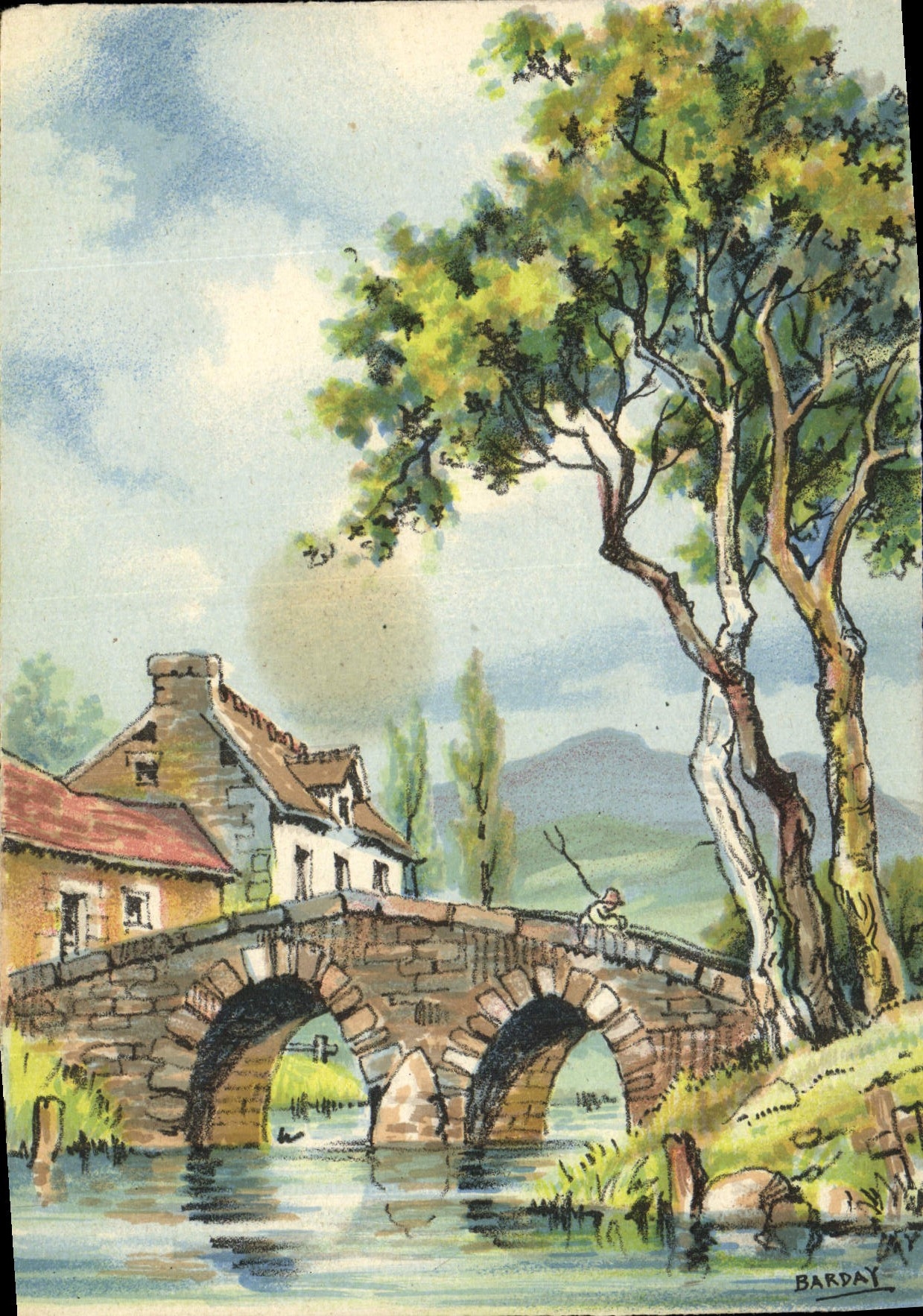 CPA Fantaisie Vue artistique Maison