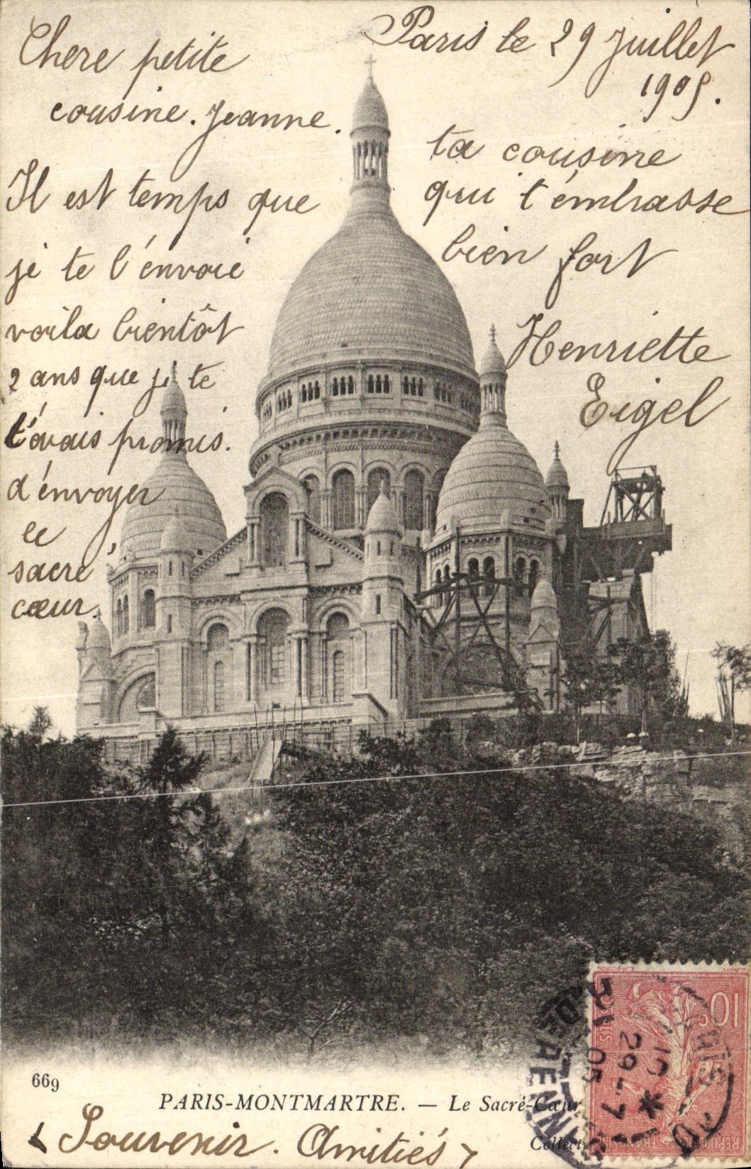 CPA Paris Montmartre Le Sacre Coeur