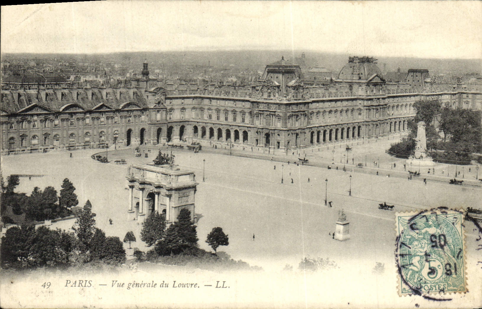 CPA Paris Vue Generale Du Louvre